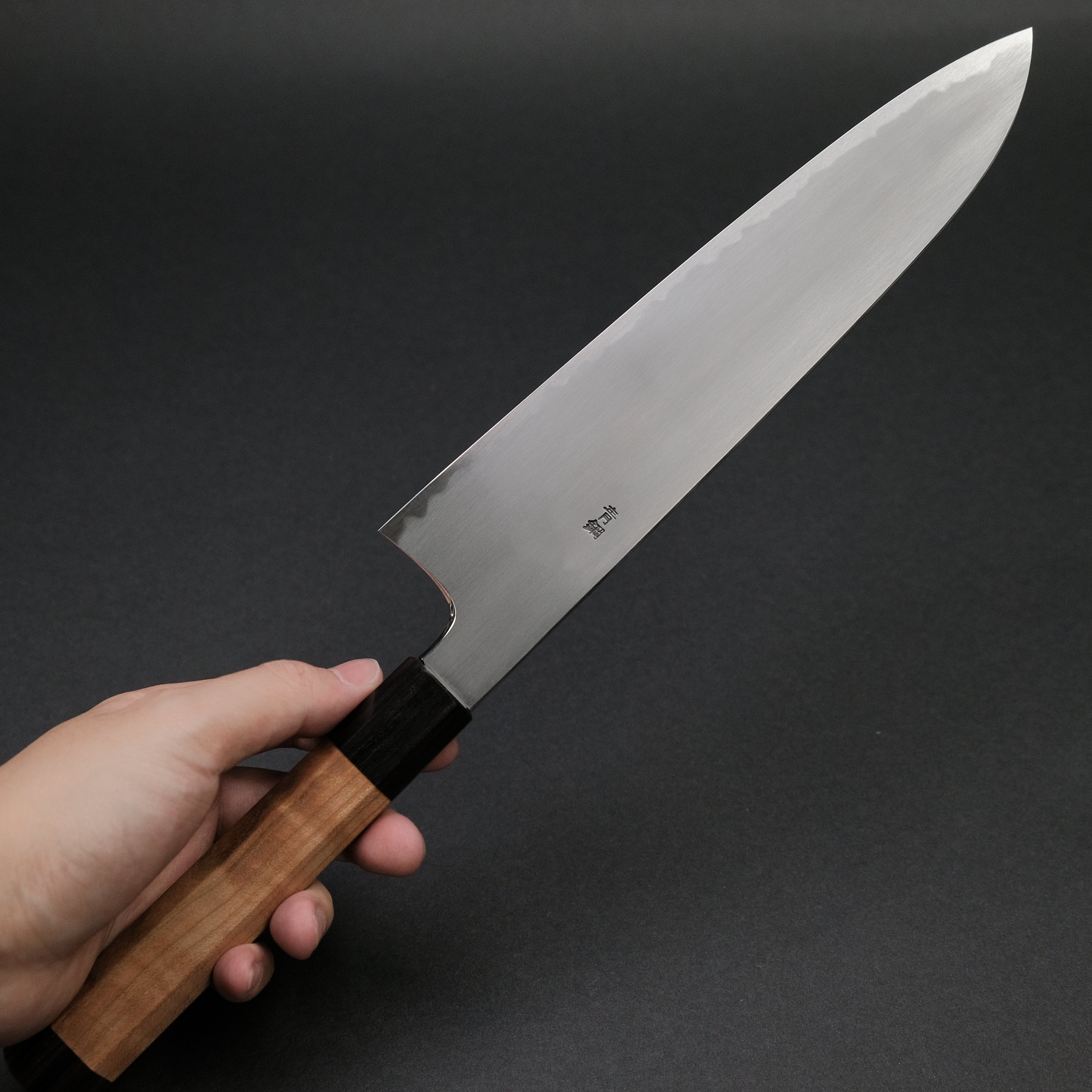 Hitohira Gorobei Rikichi Blue #2 Kasumi Gyuto 240mm Japanese Chef Knife with Cherry Wood Handle - Perfect for Sushi, Meat Cutting & Professional Kitchen Use