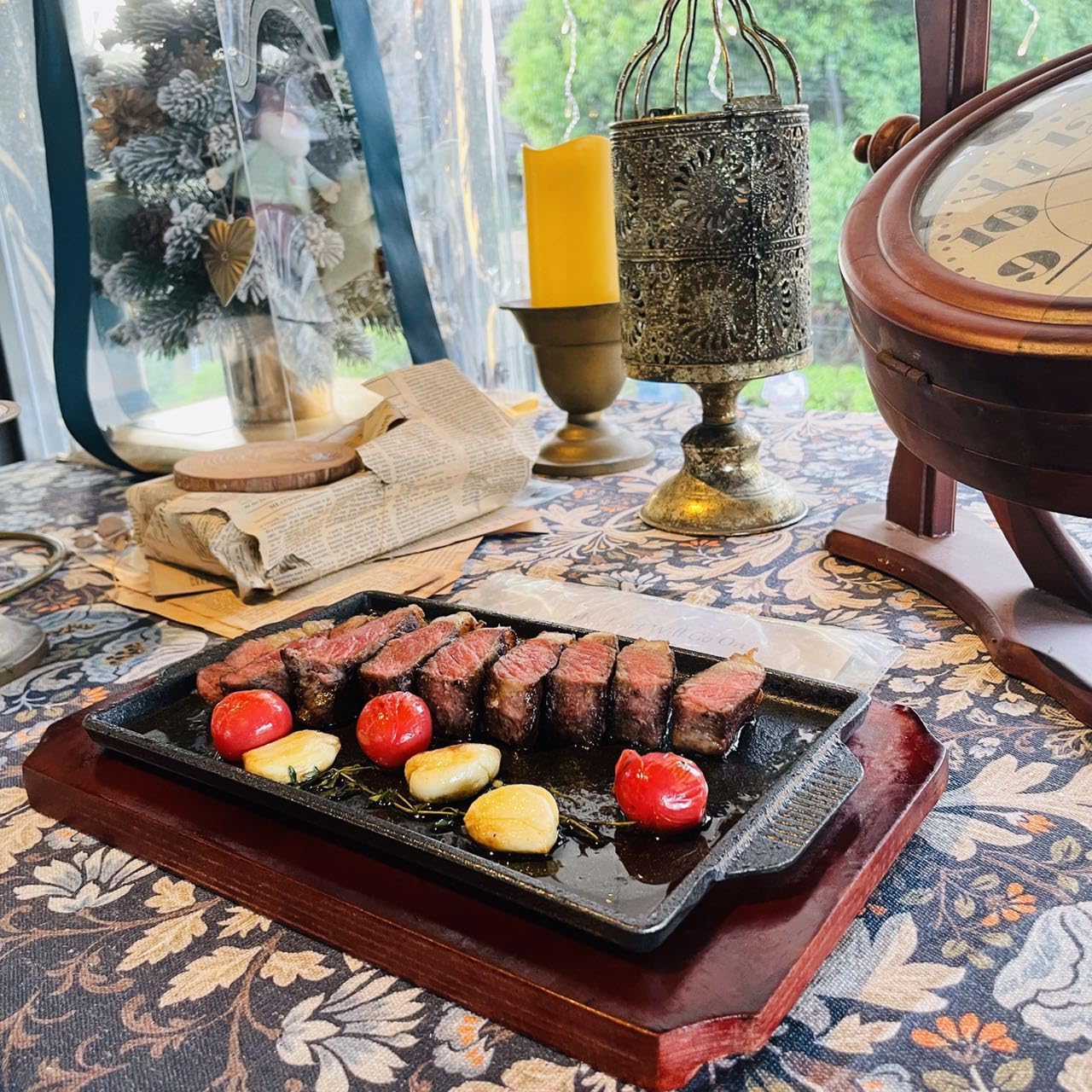Cast Iron Steak Plate & Grill Pan - 6.7