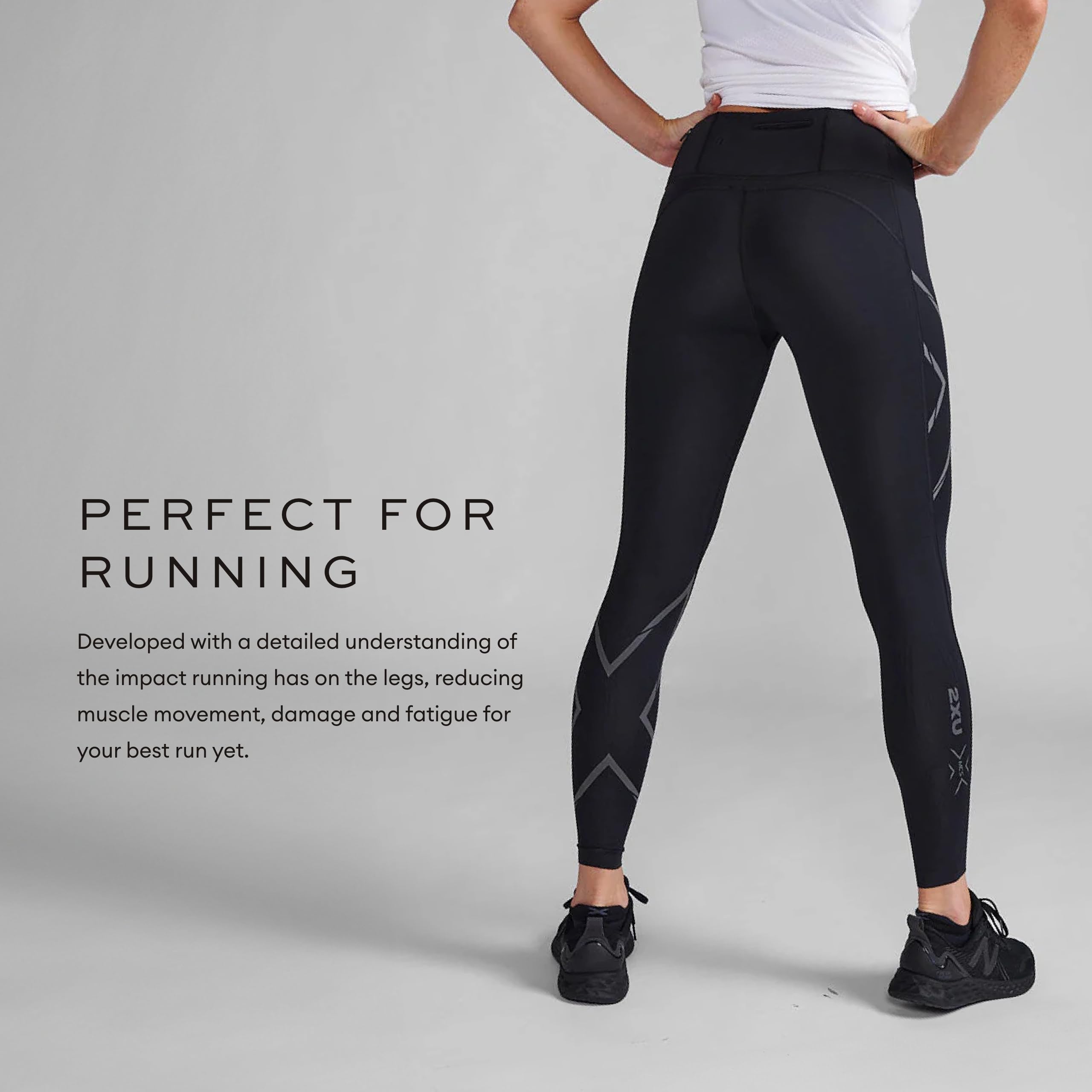 2XU Women's Light Speed Compression Tights - Lightweight, Flexible Running Tights for Enhanced Performance | Perfect for Marathon Training, Gym Workouts & Active Lifestyle