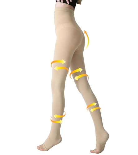 15-20mmhg Open Toe Beige