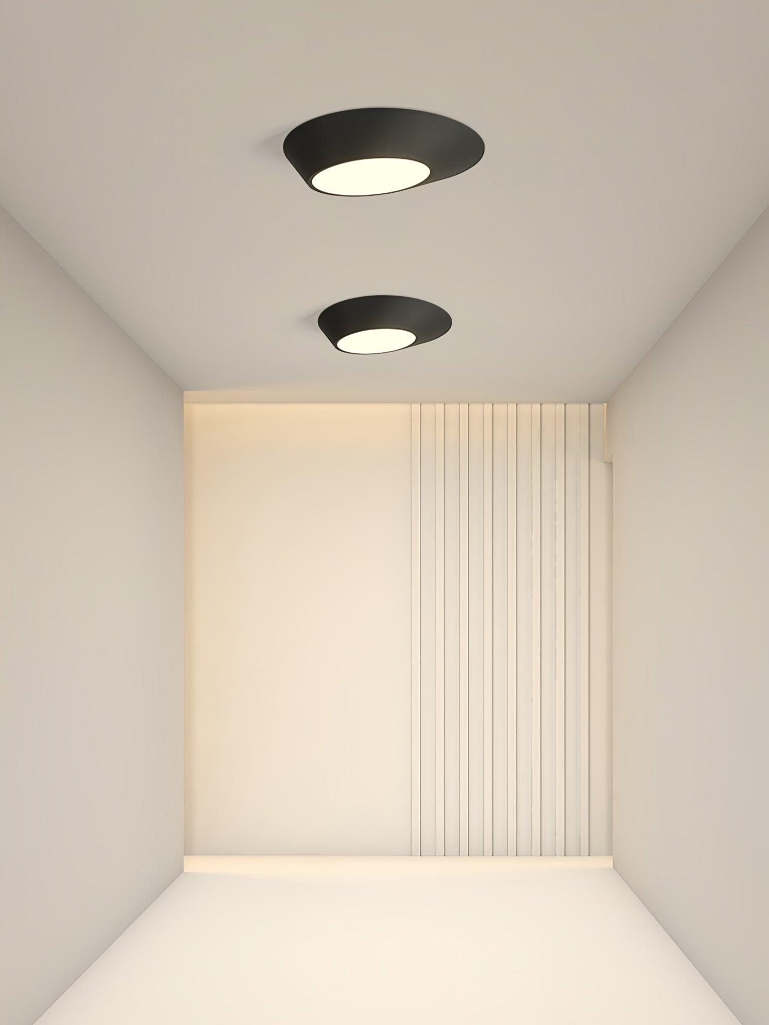 Modern Angled Ceiling Light Fixture - Adjustable LED Flush Mount for Kitchen, Bedroom & Hallway - Energy Efficient Indoor Lighting Solution