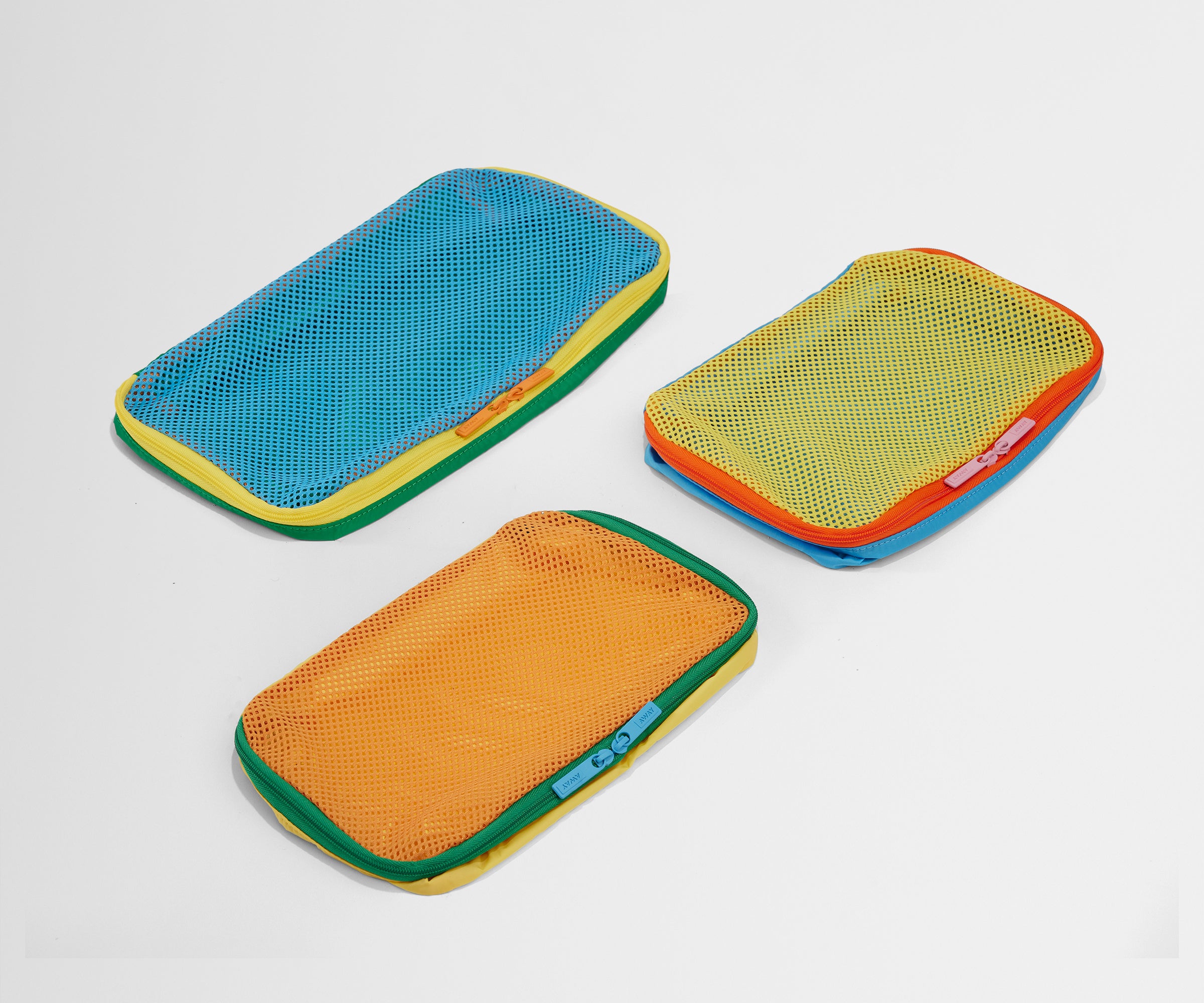 Colorful Kids Packing Cubes for Travel - 6-Piece Fruit Punch Set - Organize Clothes & Accessories for School Trips & Vacations