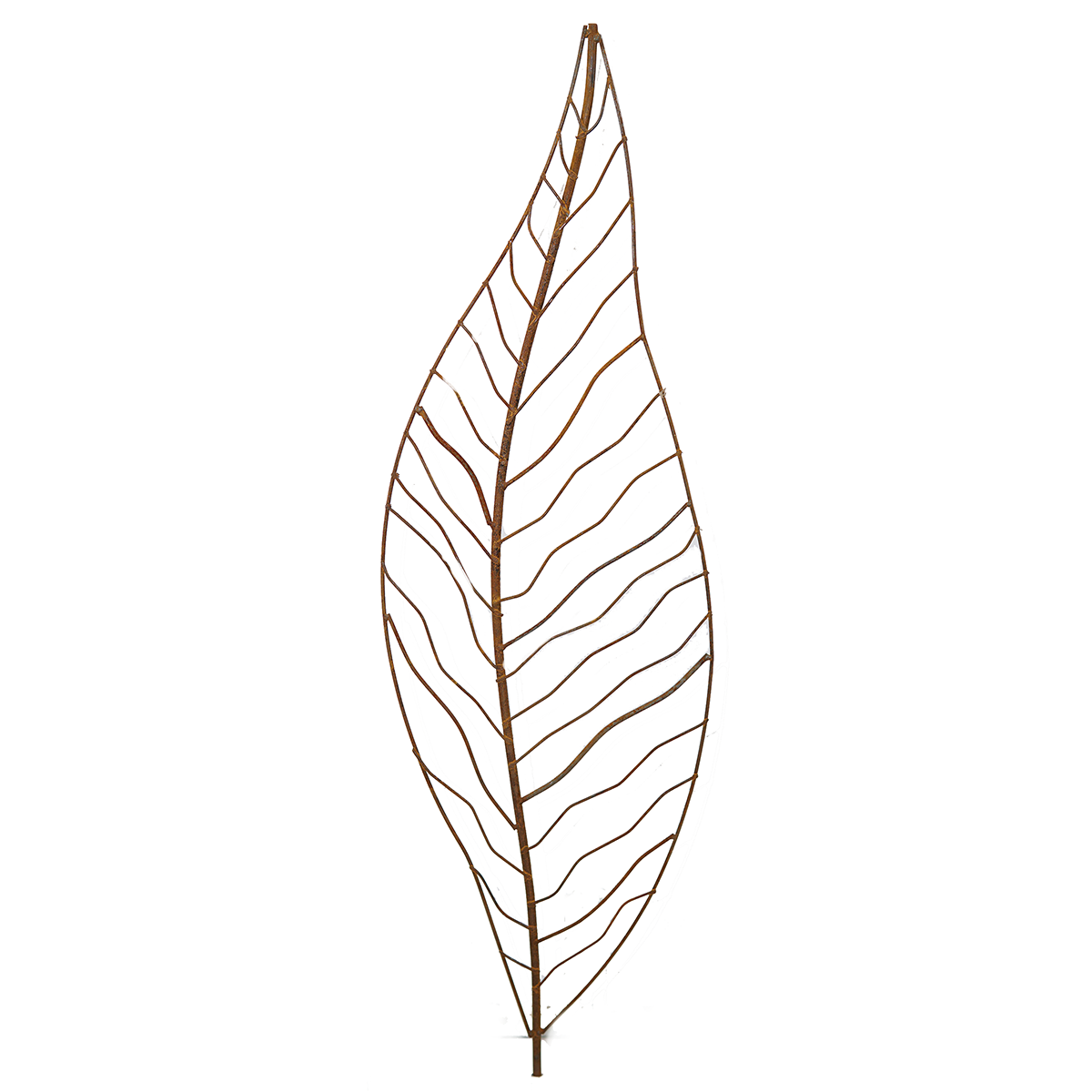 W4084 Narrow Leaves - Natural Rusted Artificial Greenery (Pack of 3) for Home Decor, Wedding Centerpieces & DIY Crafts