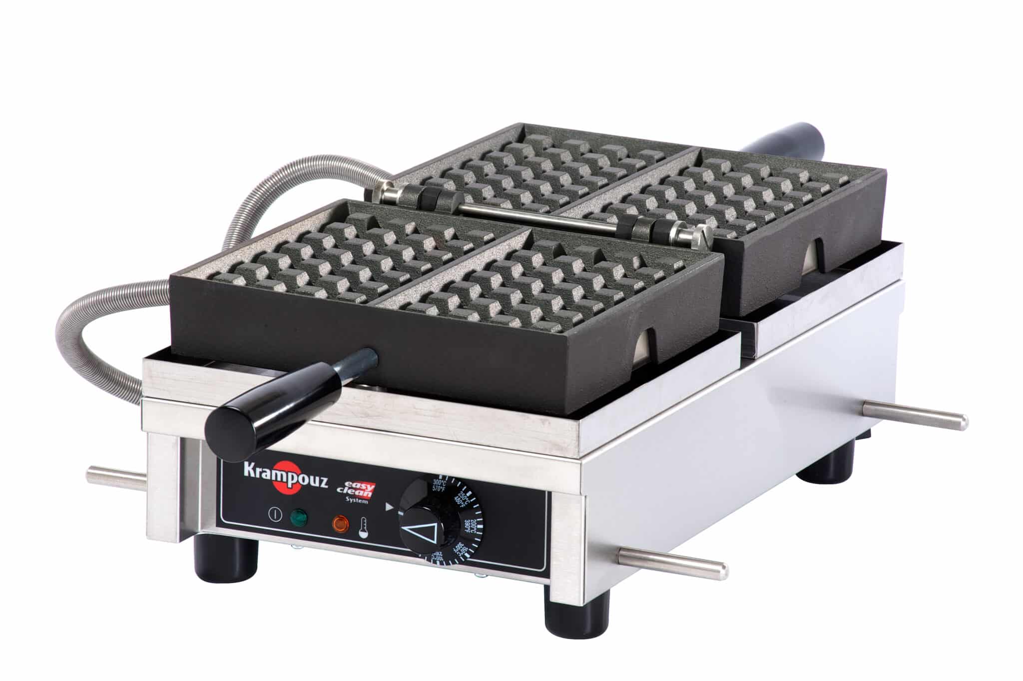 Krampouz Double Waffle Maker - Professional 208-240V Commercial Belgian Waffle Iron for Restaurants, Cafes & Home Breakfast - Perfect for Waffles, Pancakes & Desserts