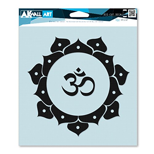 Mandala Om Peace Yoga Vinyl Decal Sticker - Waterproof Car, Truck, Laptop Decoration - Multiple Sizes Available - Perfect for Yoga Lovers, Spiritual Gifts & Vehicle Personalization