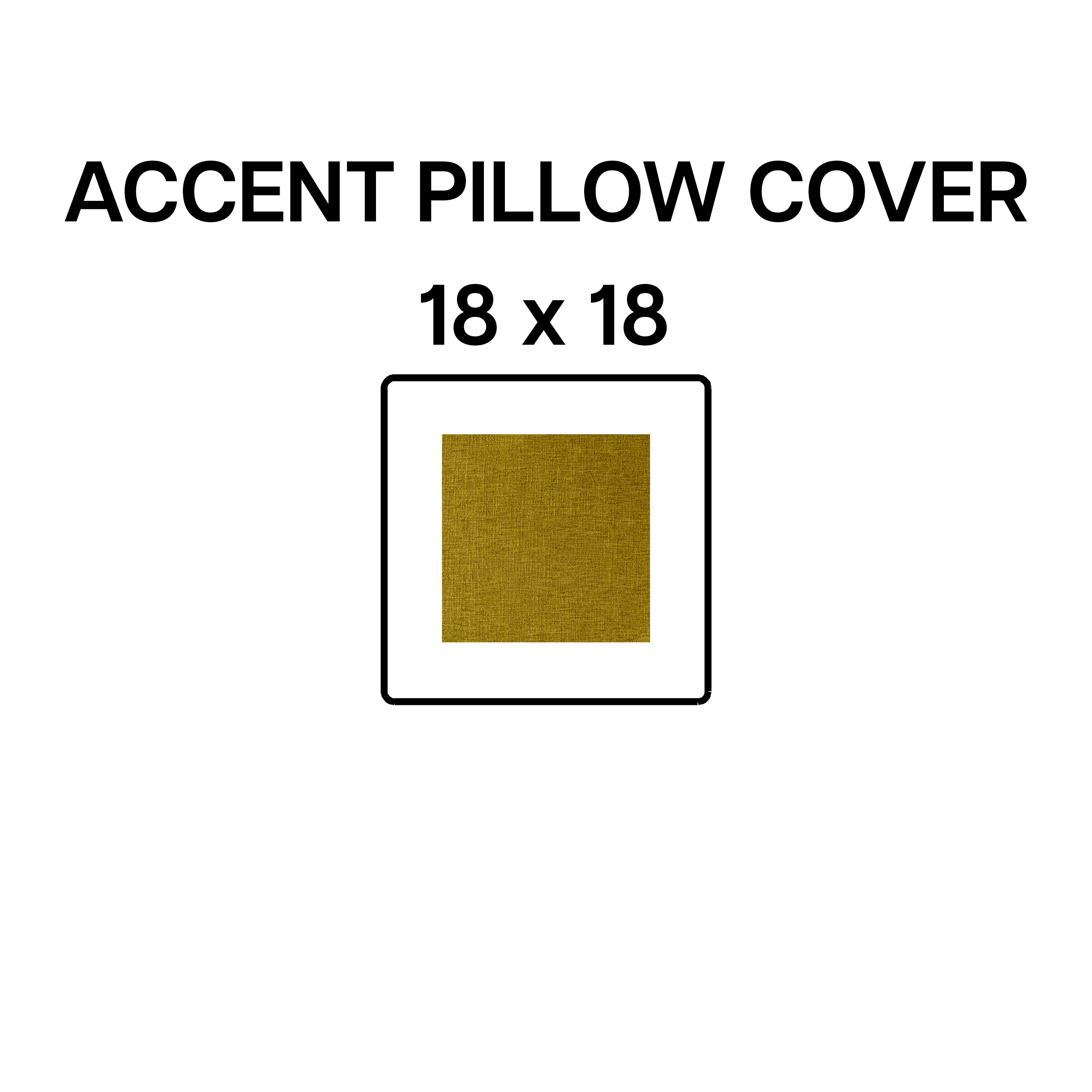 18x18 Inch Avocado Green Decorative Throw Pillow Cover BP 641 - Soft Accent Cushion for Sofa, Bed, Living Room & Home Decor