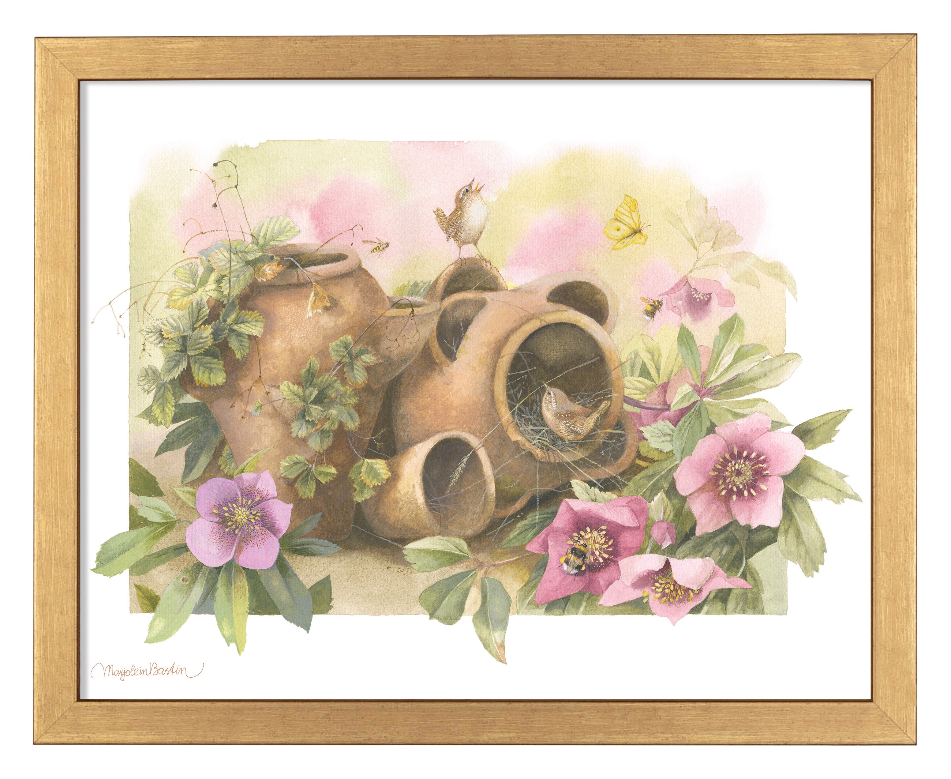 Home Decor Wall Art Prints - Beautiful Handmade Nest Paintings for Living Room, Bedroom & Office Decoration