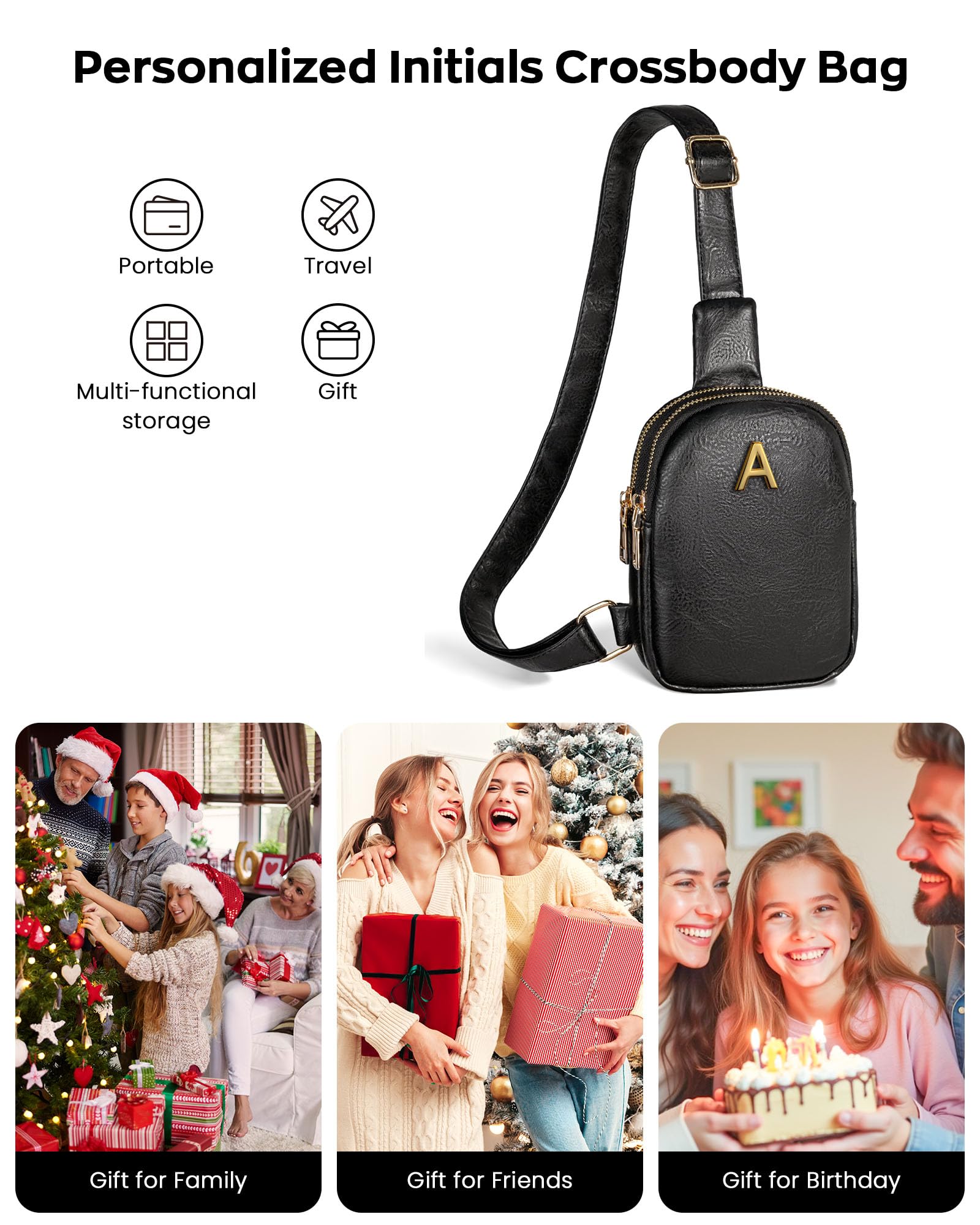 Personalized Teacher Gifts - Sling Bag for Women & Girls | Lightweight Crossbody Purse for Travel & School