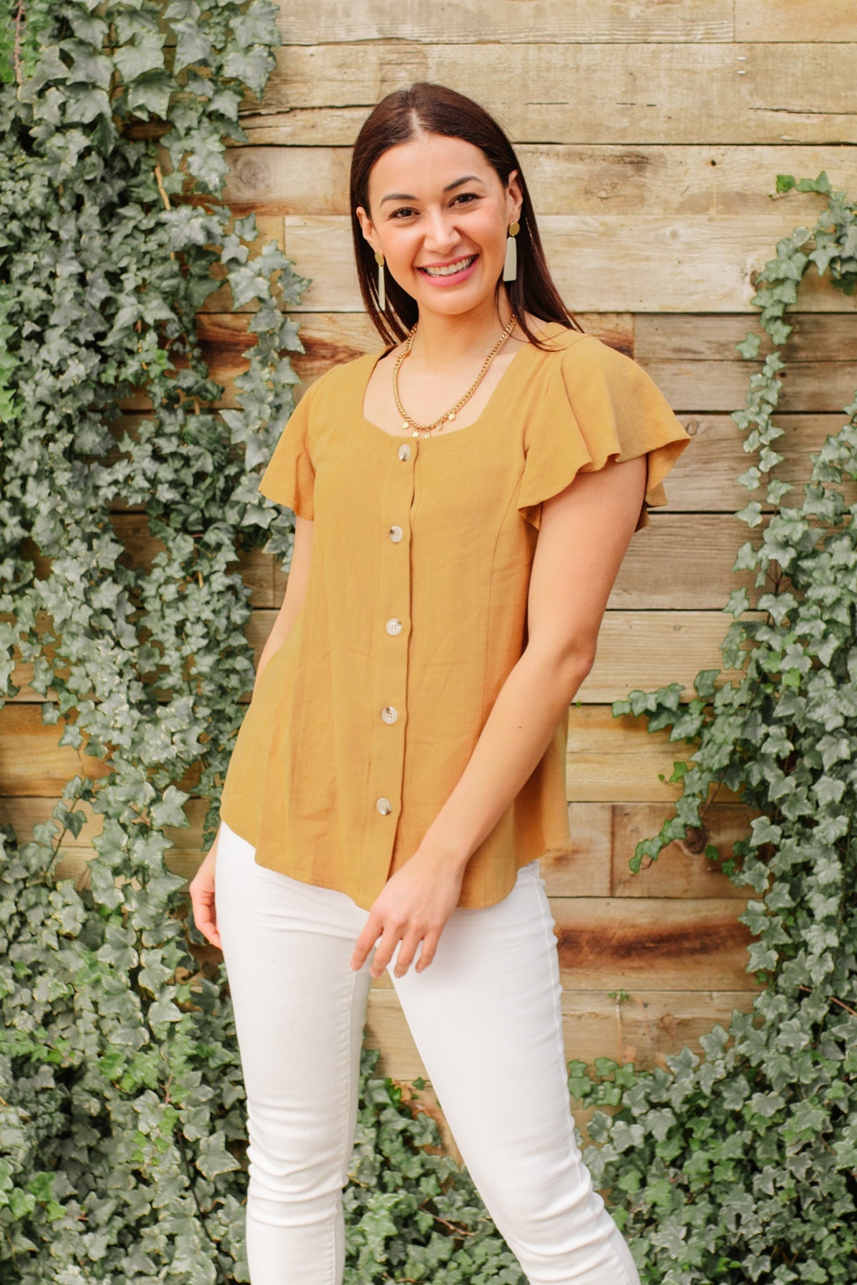 Envy Me Women's Fashion Top in Taupe - Chic Casual Blouse for Work, Date Night & Everyday Wear