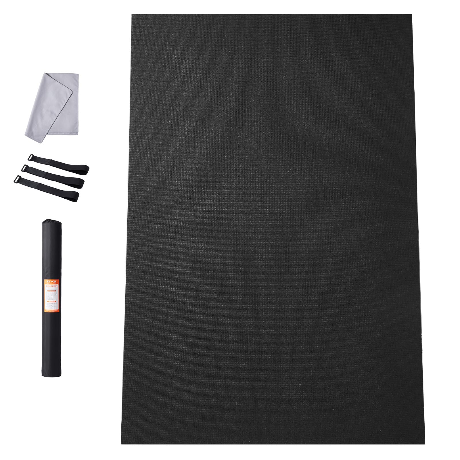 VEVOR Extra Large Non-Slip Yoga Mat - 6mm Thick High Density Exercise Mat for Home Workouts, Pilates & Floor Exercises | Includes Carry Bag & Strap | Ideal for Men & Women | Perfect for Yoga, Gym & Fitness Training