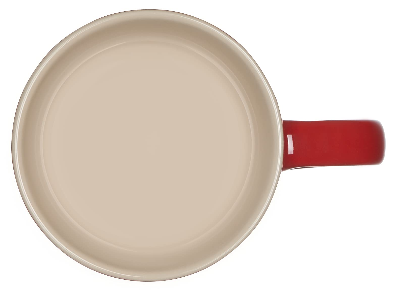 Le Creuset 14 oz Stoneware Mugs Set of 4 - Cerise Red - Durable Ceramic Coffee Cups for Home, Office & Gifts - Perfect for Hot Beverages, Tea & Cocoa