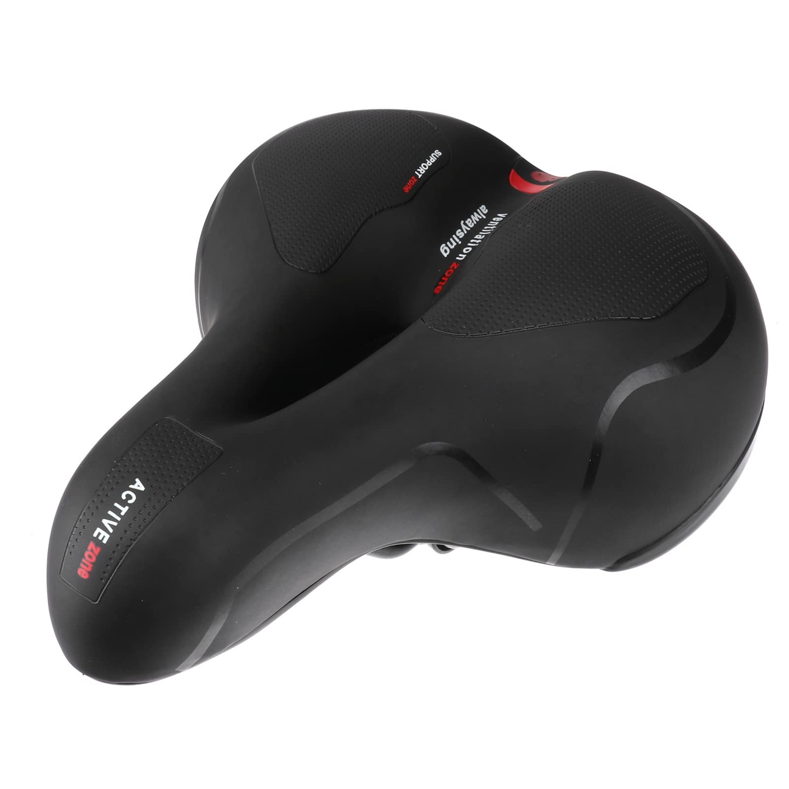 Veemoon Comfortable Gel Bike Seat Cushion - Shock Absorbing Saddle Pad for Men & Women, Wide Suspension Bicycle Seat for Road & Mountain Bikes - Perfect for Commuting, Cycling & Long Rides
