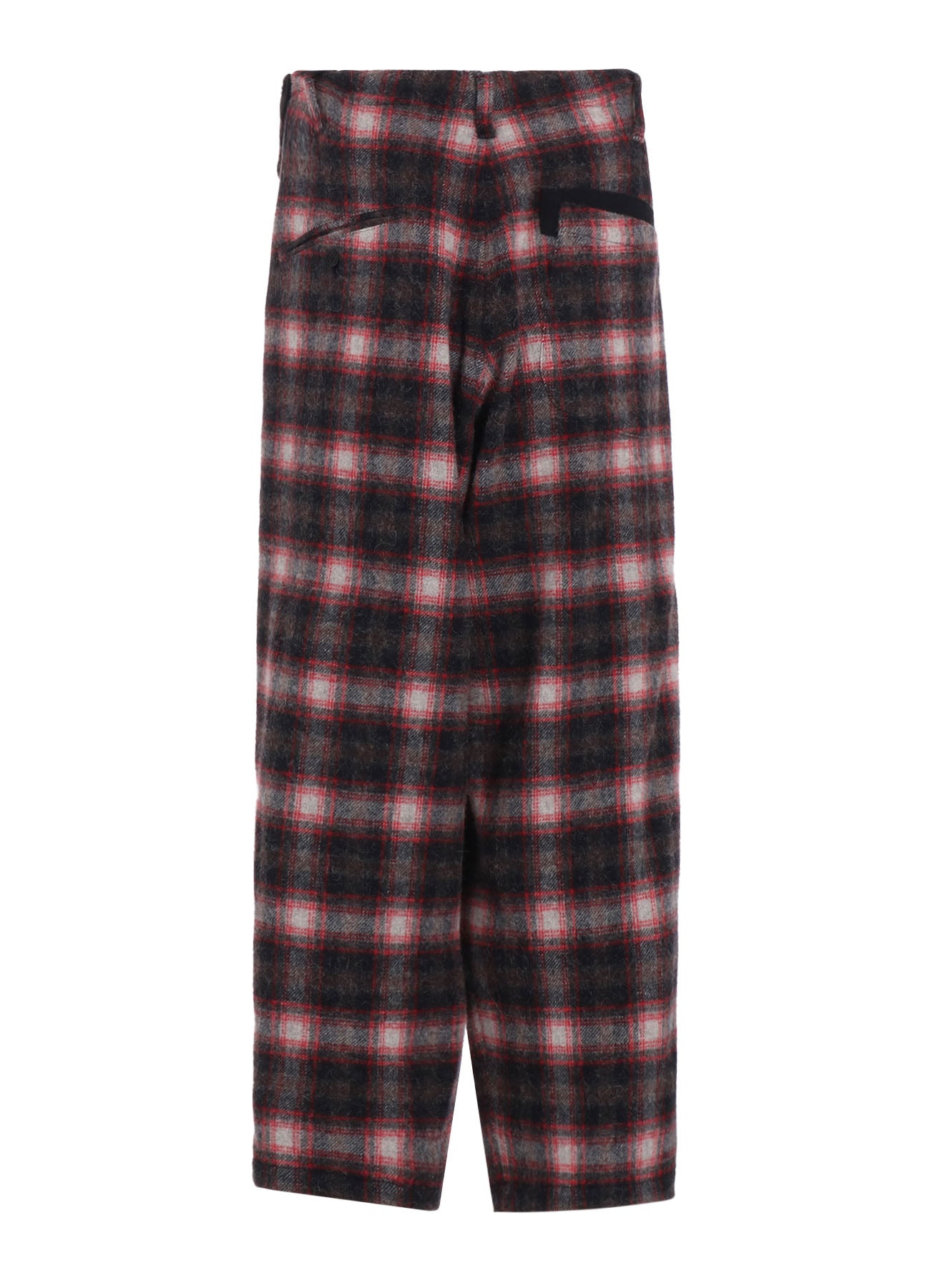 Checked Shaggy Wool Zipper Pocket Pants for Men & Women - Cozy Winter Lounge Pants for Home, Office & Travel