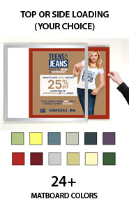 Euro Style Designer Slide-In Picture Frame for 8.5x11 Posters with 1