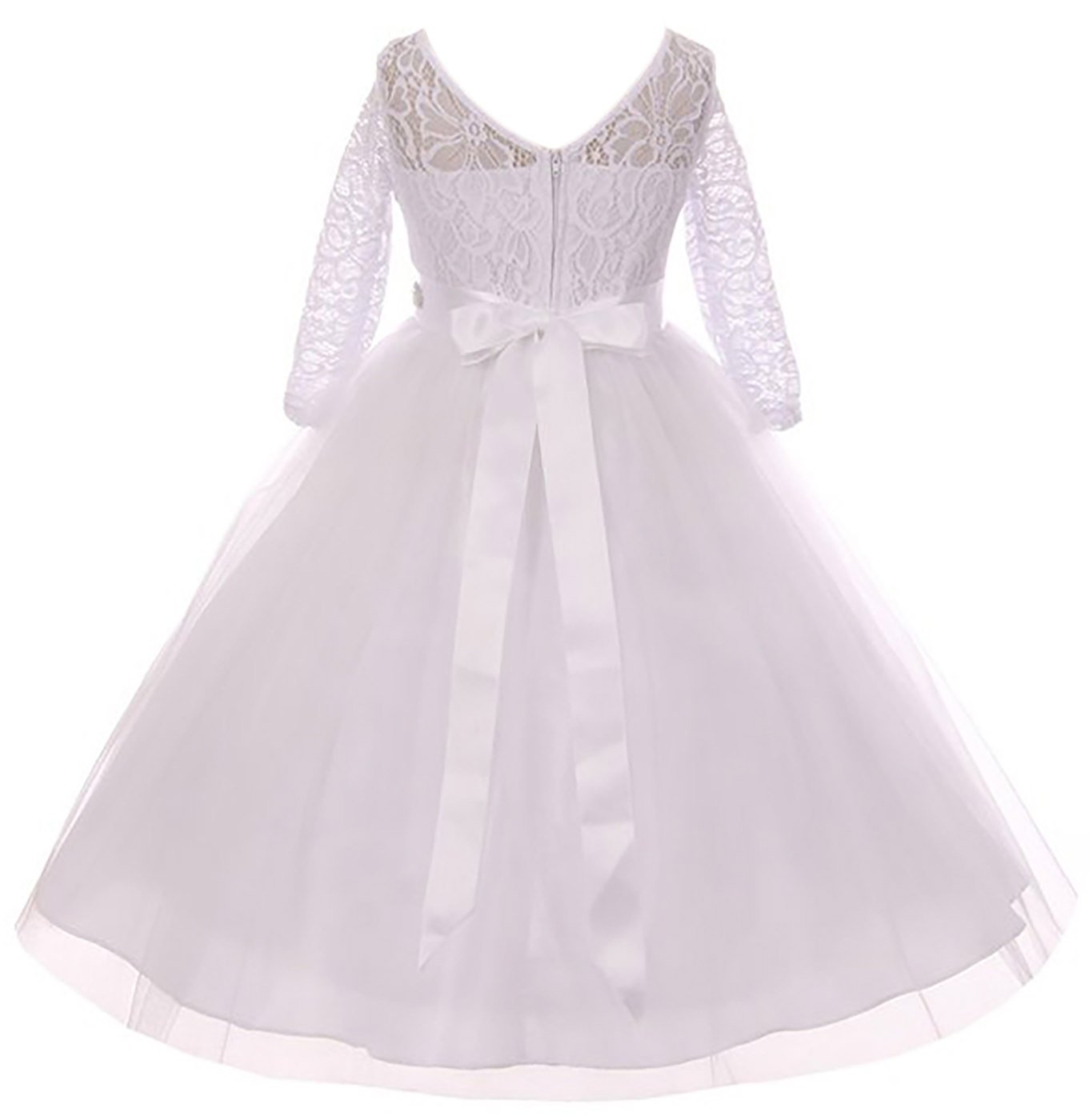 BNY Corner Formal Communion Wedding Bridesmaid Party Girl Dress - Elegant & Comfortable - USA Size 2-20 - Perfect for Church Ceremonies, First Communion, Weddings & Special Occasions
