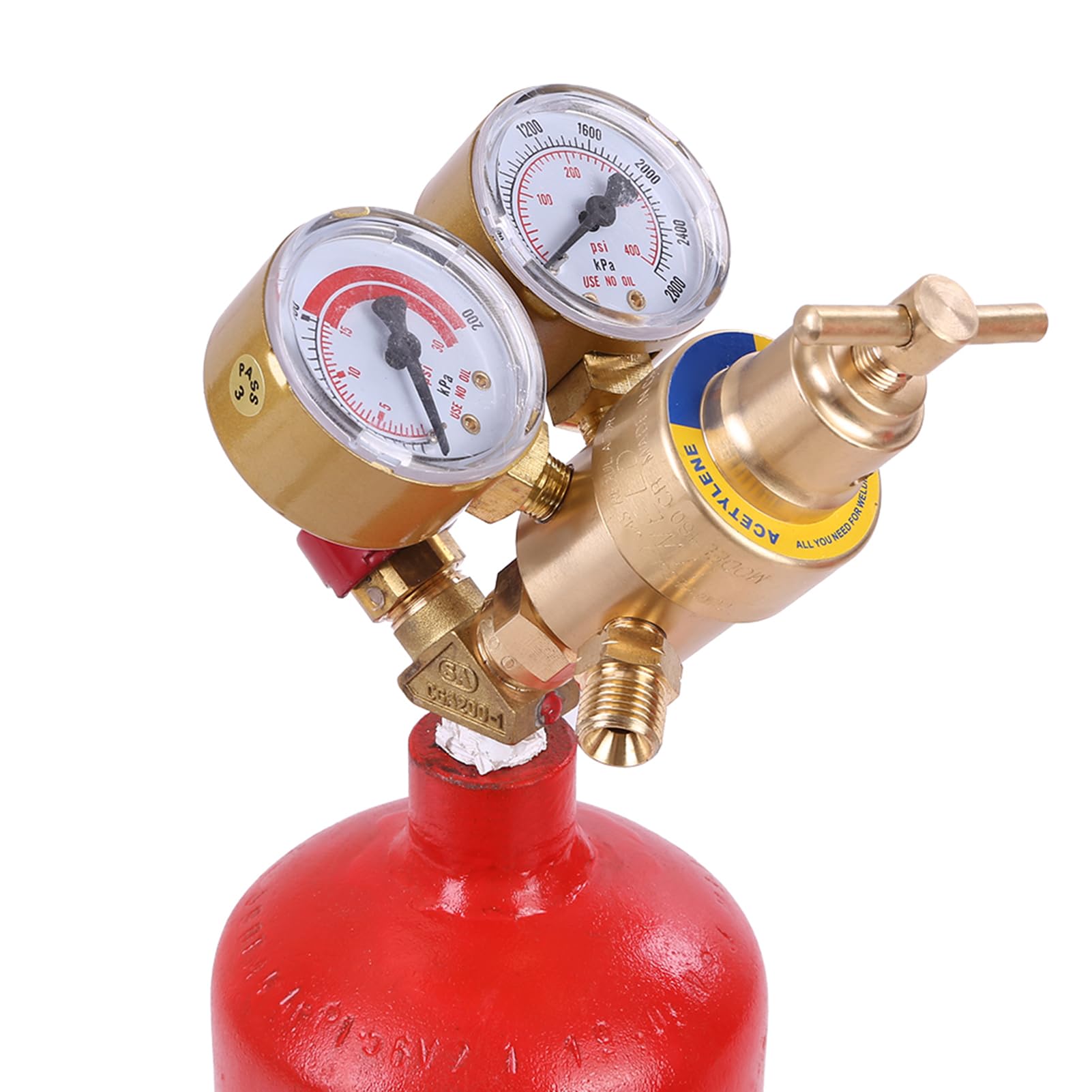 Professional Portable Oxy Acetylene Torch Kit with Gauge & Gas Tank Tote - Brass Nozzle for Welding, Cutting, and Metalwork - Ideal for DIY Projects, Automotive Repairs, and Industrial Use