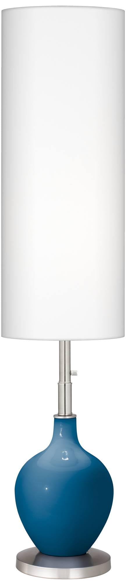 Modern Mykonos Blue Floor Lamp - 60