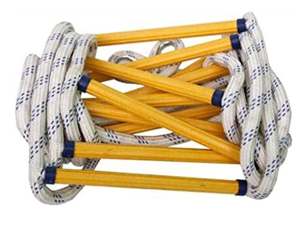 STARMS Emergency Fire Escape Ladder - Reusable Fireproof Safety Rope with Quick-Deploy Hooks for Home & Apartment Evacuation - Perfect for 2nd/3rd Floor Window Rescue During Fires & Emergencies