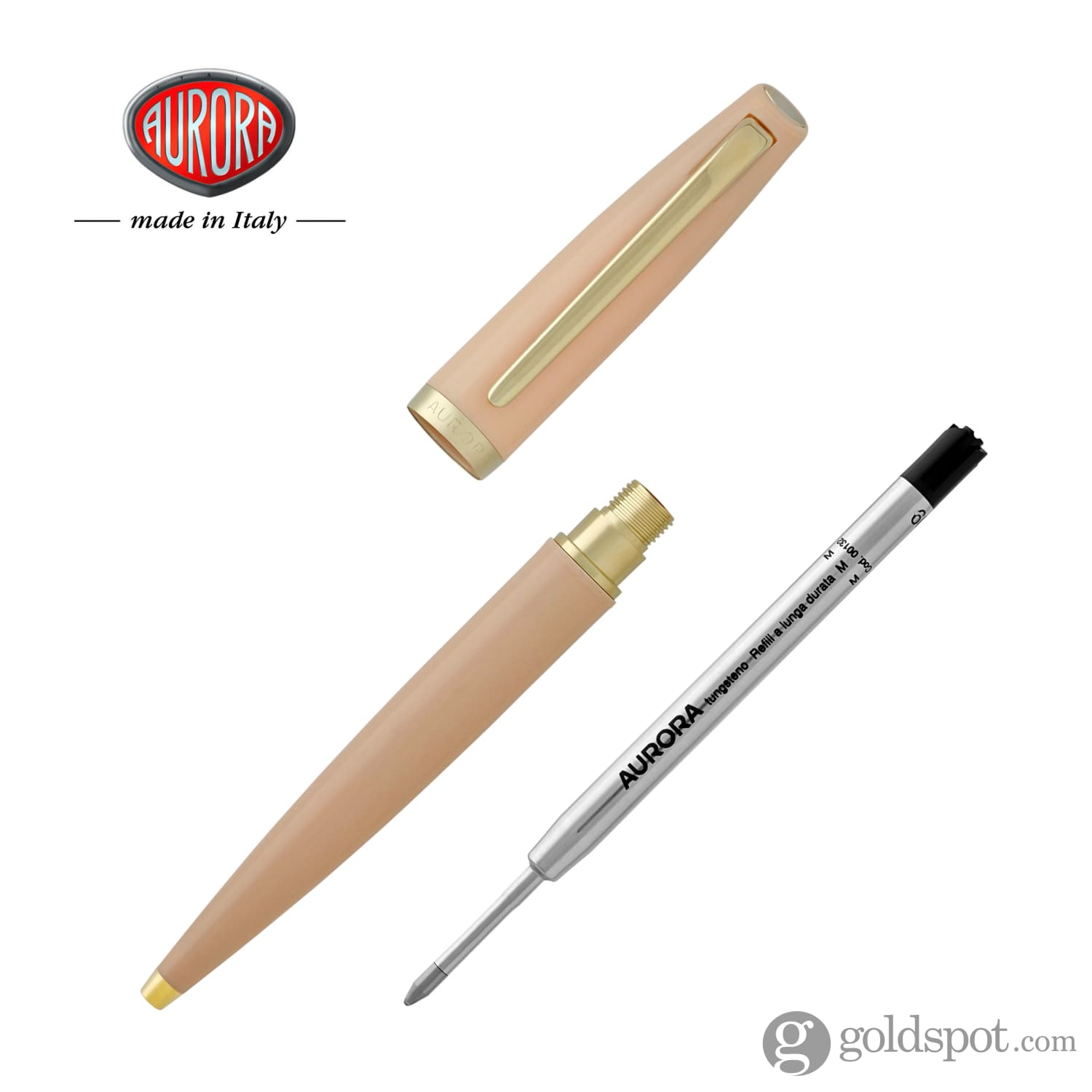 Aurora Style Rose Quartz Gemstone Ballpoint Pen - Elegant Writing Instrument for Office, Gifts & Journaling