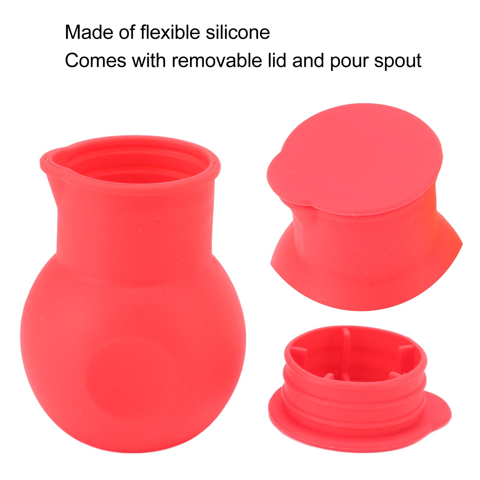 2-Piece Silicone Chocolate Melting Pot Set - Non-Stick Candy, Butter, Cheese, Sauce & Caramel Melter with Molds - Perfect for Baking, Candy Making & DIY Desserts at Home