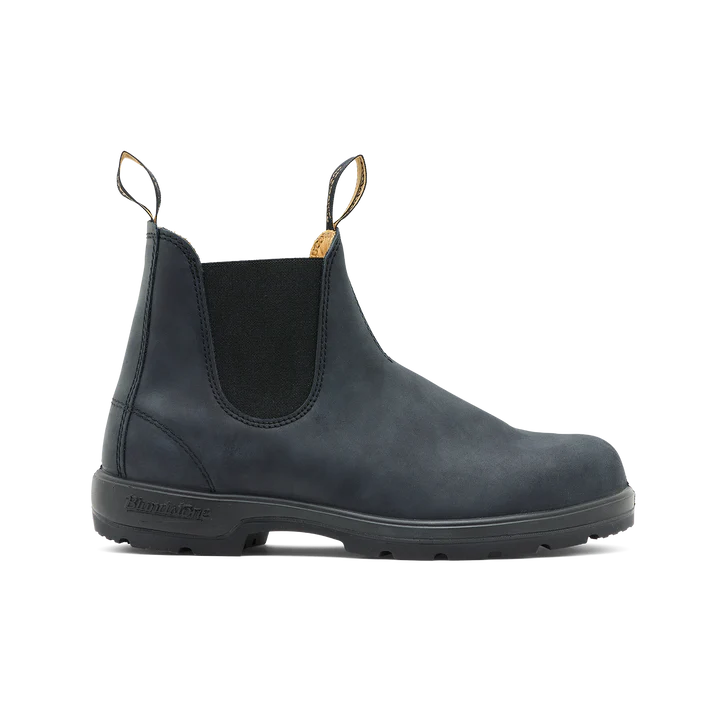 Blundstone 587 Classic Rustic Black Chelsea Boots - Waterproof & Comfortable for Men & Women - Perfect for Hiking, Work & Outdoor Activities
