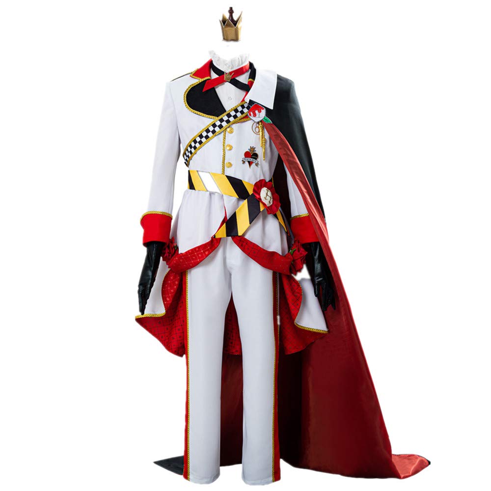Twisted Wonderland Riddle Rosehearts Cosplay Costume Set with Wig & Shoes | Anime Halloween Party, Carnival Cosplay Outfit for Conventions & Dress-Up Events