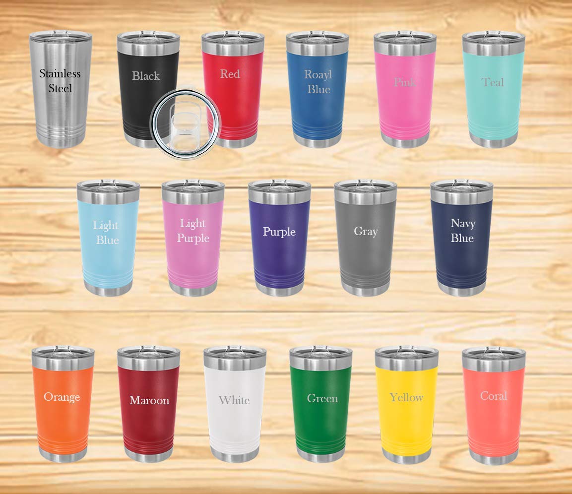 Custom Personalized 16 oz Vacuum Insulated Tumbler with Straw & Slide Lid - Engraved Name Text - Perfect for Birthday, Wedding, Anniversary & Corporate Gifts - Ideal for Coffee, Tea & Cold Drinks On-The-Go (Orange)