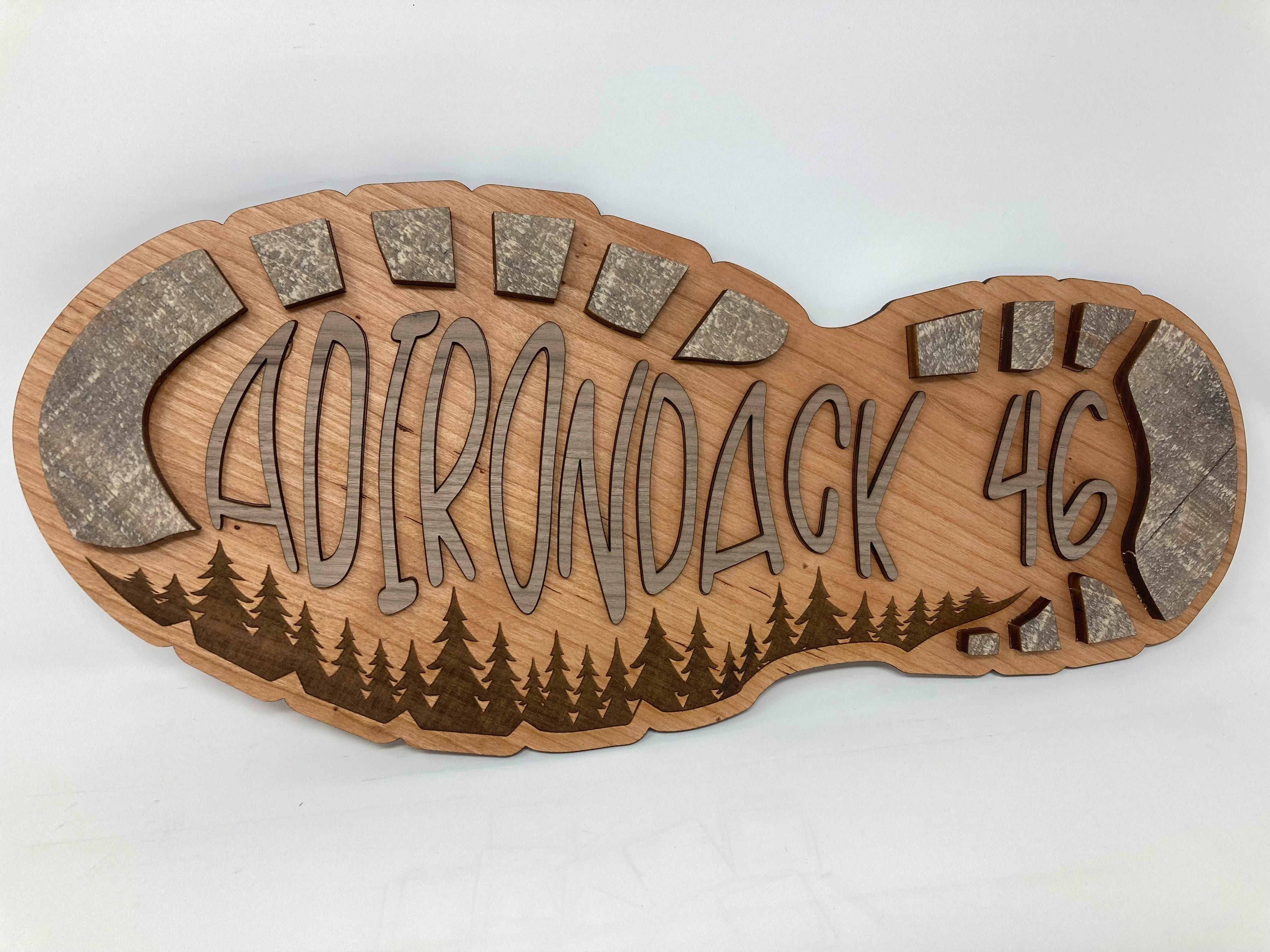 Adirondack 46 Hiking Boot Wall Art - Premium Canvas Print for Outdoor Enthusiasts - Perfect for Cabin, Lodge & Hiking Themed Home Decor