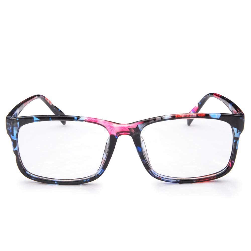 HUIHUIKK Oversized Myopia Glasses for Men & Women - Black Distance Vision Eyewear (Not Reading Glasses) | Perfect for Daily Use, Work, and Screen Time