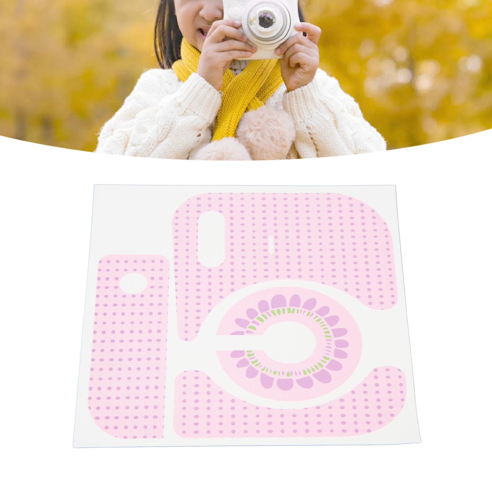 Haofy Camera Body Stickers - Pink DIY Decorative Vinyl Skins for DSLR & Mirrorless Cameras | Personalize Your Camera for Travel, Vlogging & Photography
