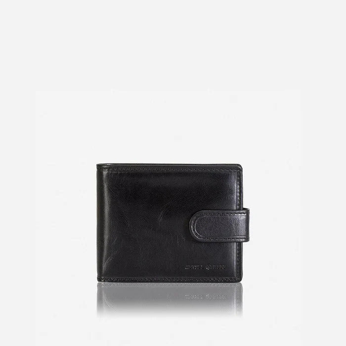 Premium Jekyll & Hide Oxford Billfold Wallet with Coin Pocket & Tab Closure - Slim RFID Blocking Leather Wallet for Men - Perfect for Business, Travel & Everyday Use