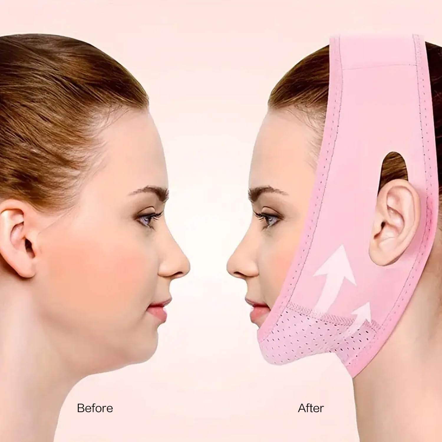 V Line Lifting Mask for Double Chin Reduction - Face Slimming Belt & Chin Strap for Women - Anti-Aging Skin Tightening Face Lift Tape for Sagging Skin Prevention | Perfect for Home Spa, Self-Care Routine & Beauty Treatments