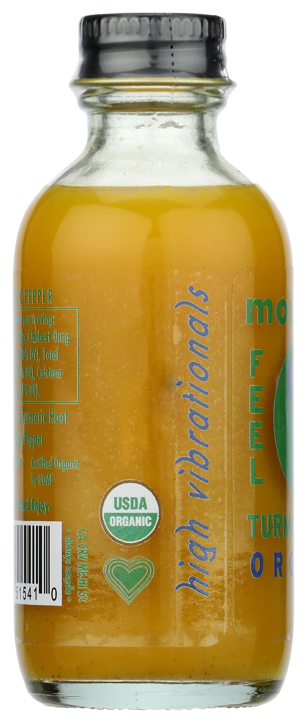 Organic Turmeric Juice Shot - 2 Fl Oz | Monfefo | Immune Support & Anti-Inflammatory | Perfect for Wellness Shots, Detox Drinks & Healthy Lifestyles