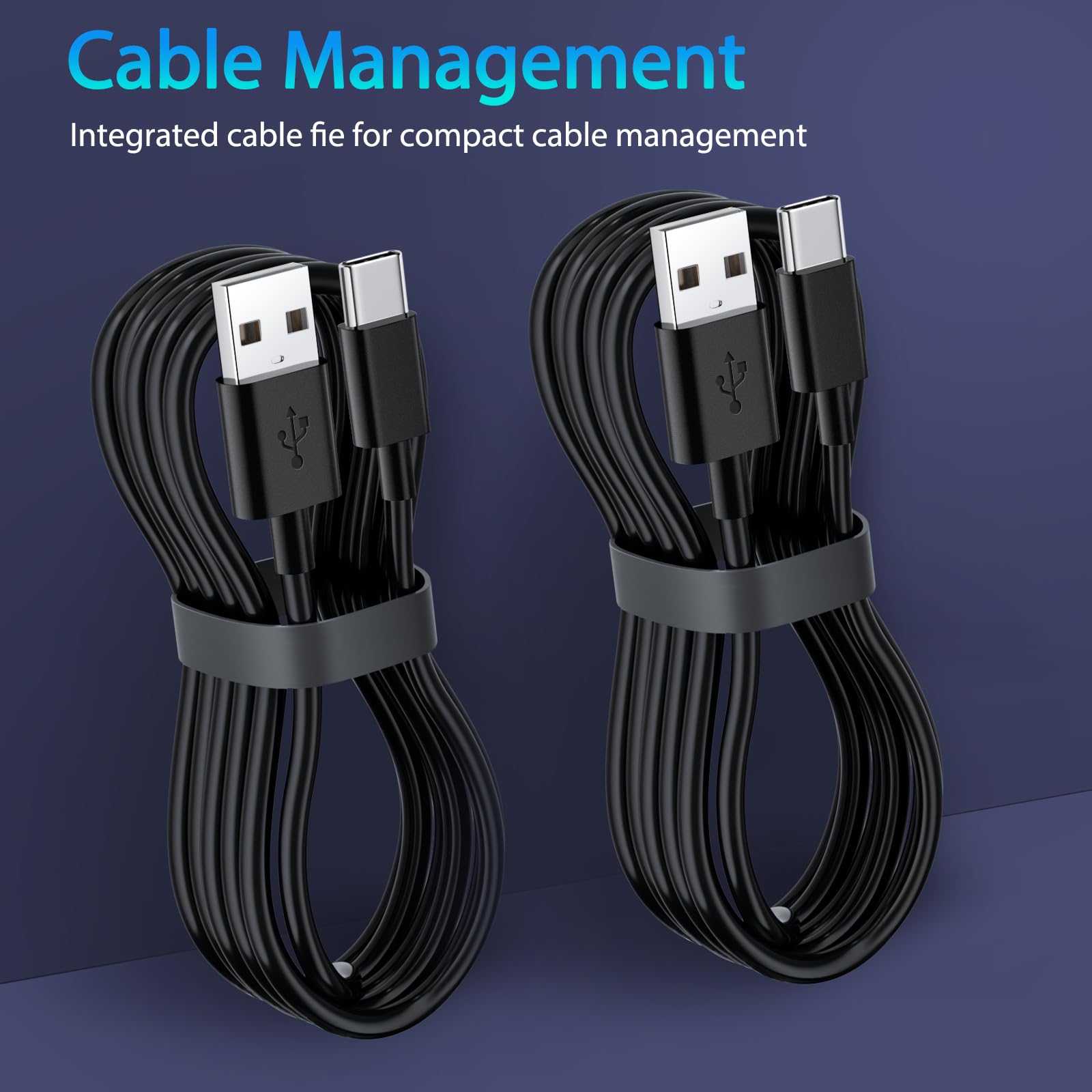 2-Pack USB-C Charger Cable Fast Charging for Kindle E-Readers & Fire Tablets - Compatible with HD 10 (9th/11th Gen), HD 8 (10th Gen), 8 Plus Kids Edition (2019-2021), Kids Pro, HD7 2022 & Max 11 2023 - Perfect for Home, Office & Travel Charging