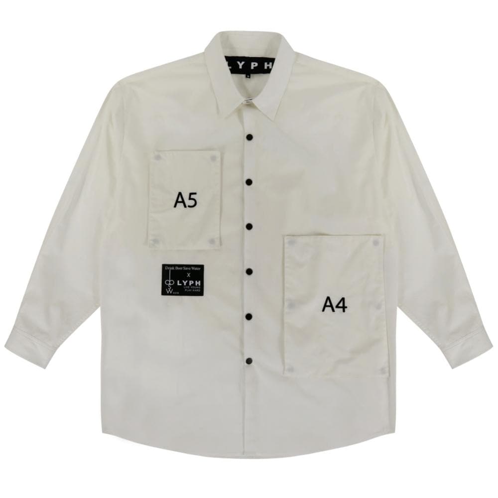 LYPH WHMSITH Premium Cotton Men's Shirt - Classic White Button Down Shirt for Business Casual & Office Wear