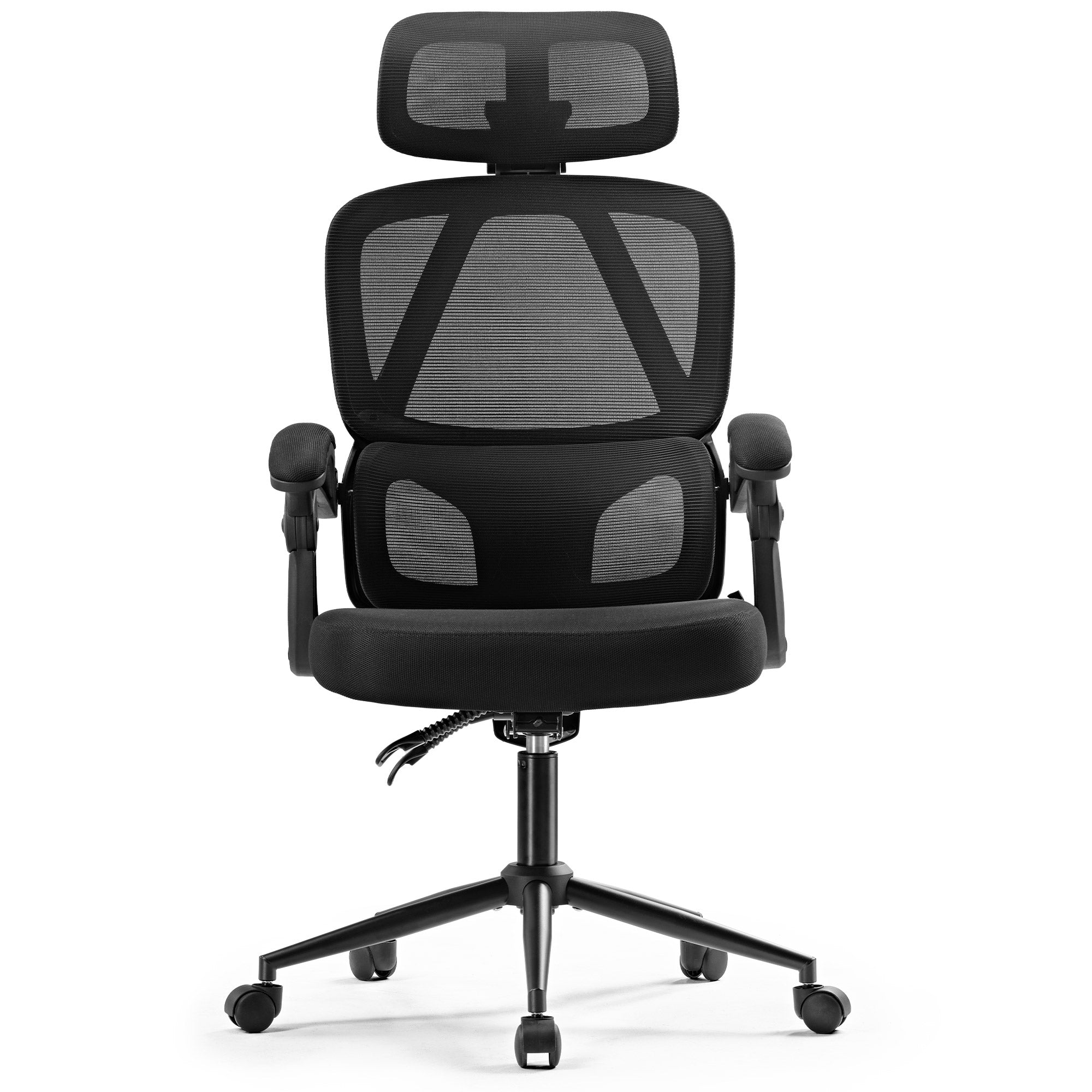 Ergonomic Office Chair with Lumbar Support - Adjustable Swivel Desk Chair for Home & Office - Comfortable Computer Gaming Chair for Long Hours Sitting - Perfect for Work, Study, and Gaming Sessions