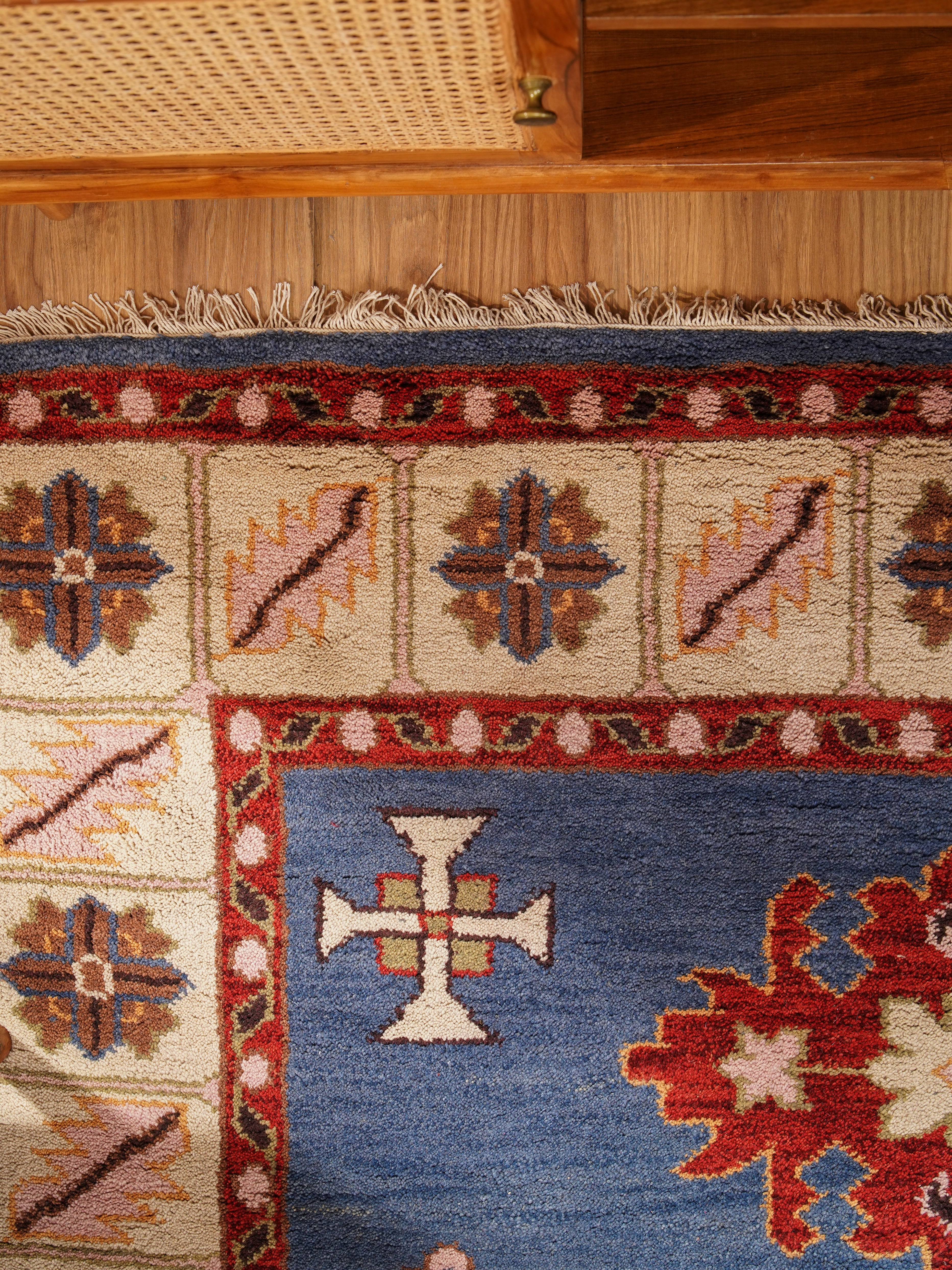 Handmade Afghan Rug - Premium Hand Knotted Wool Carpet for Living Room, Bedroom & Home Decor | Traditional Oriental Design | Durable & Soft Floor Covering