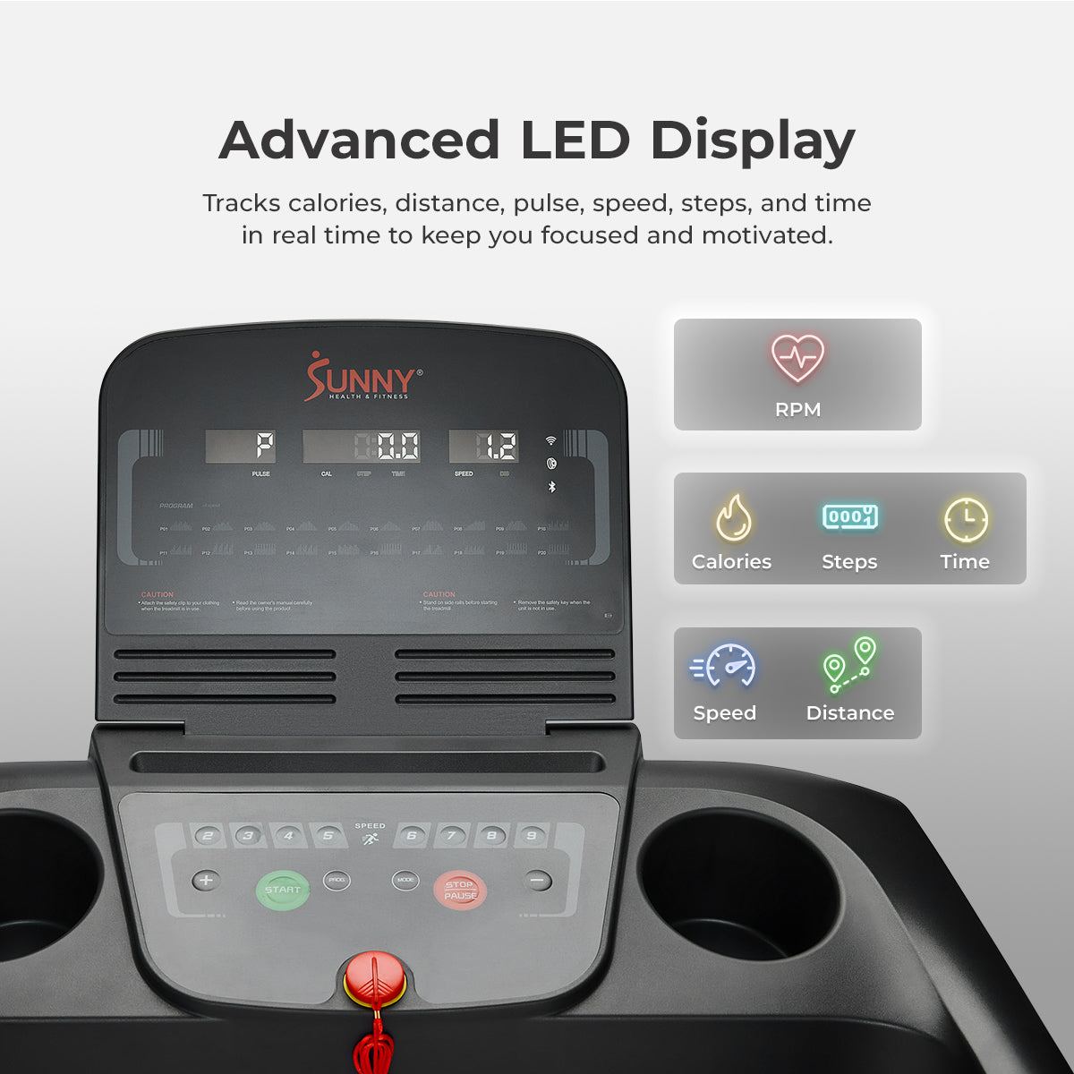 Active 300 Smart Manual Incline Wi-Fi Treadmill for Home Gym - Foldable Running Machine with Bluetooth Connectivity & Workout Tracking for Cardio Fitness Training