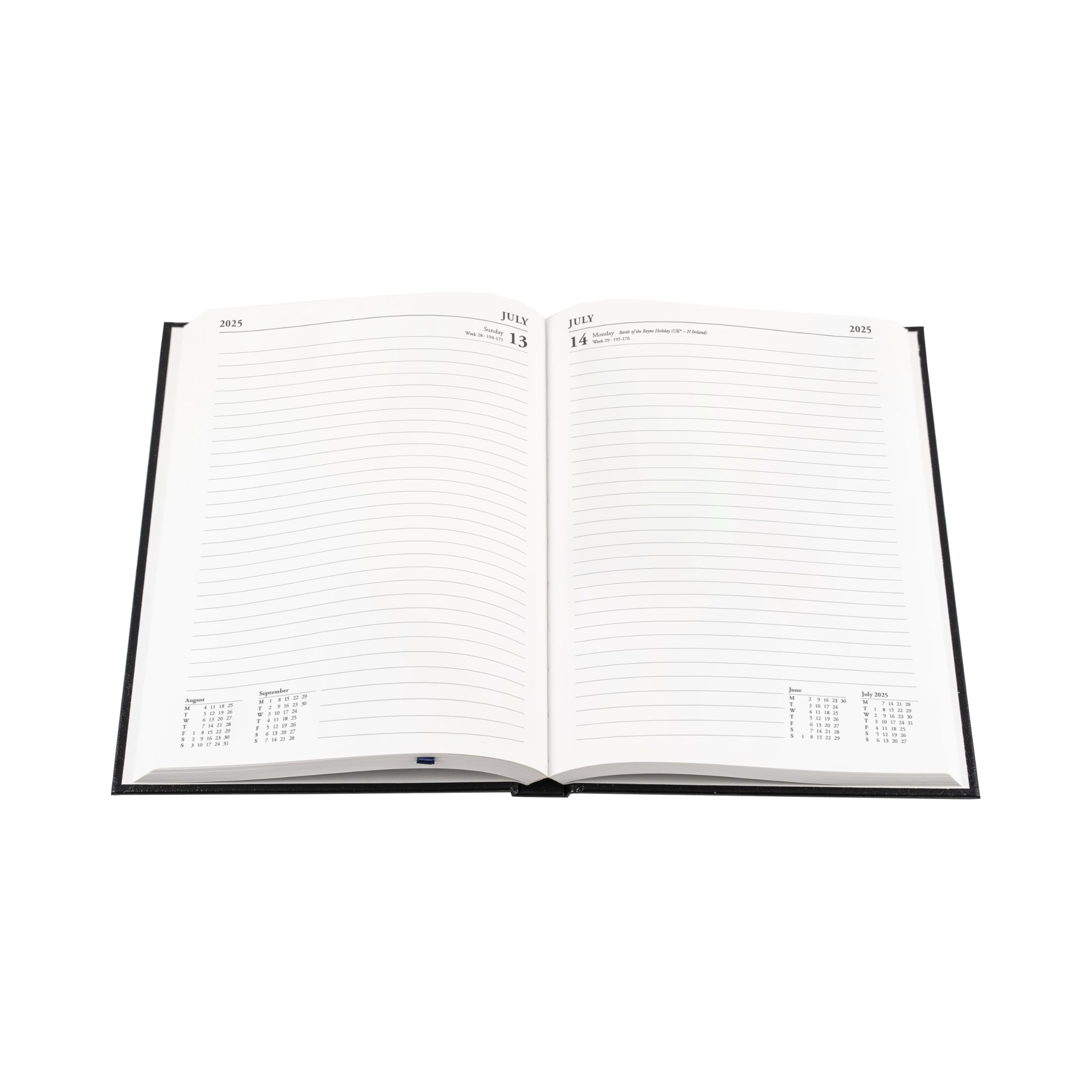 2025 Business Planner - A5 Daily Planner with Faux Leather Hardcover, Day to Page Design - Maroon (ESSA51.78-25) - Perfect for Office Professionals, Entrepreneurs & Students