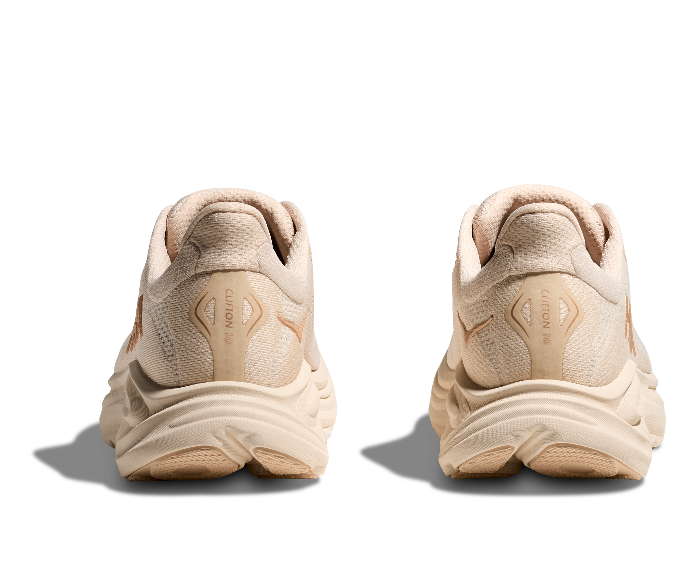 HOKA Women's Clifton 10 Running Shoes - Lightweight & Cushioned for Long-Distance Training (Vanilla/Birch) | Perfect for Road Running, Jogging & Gym Workouts