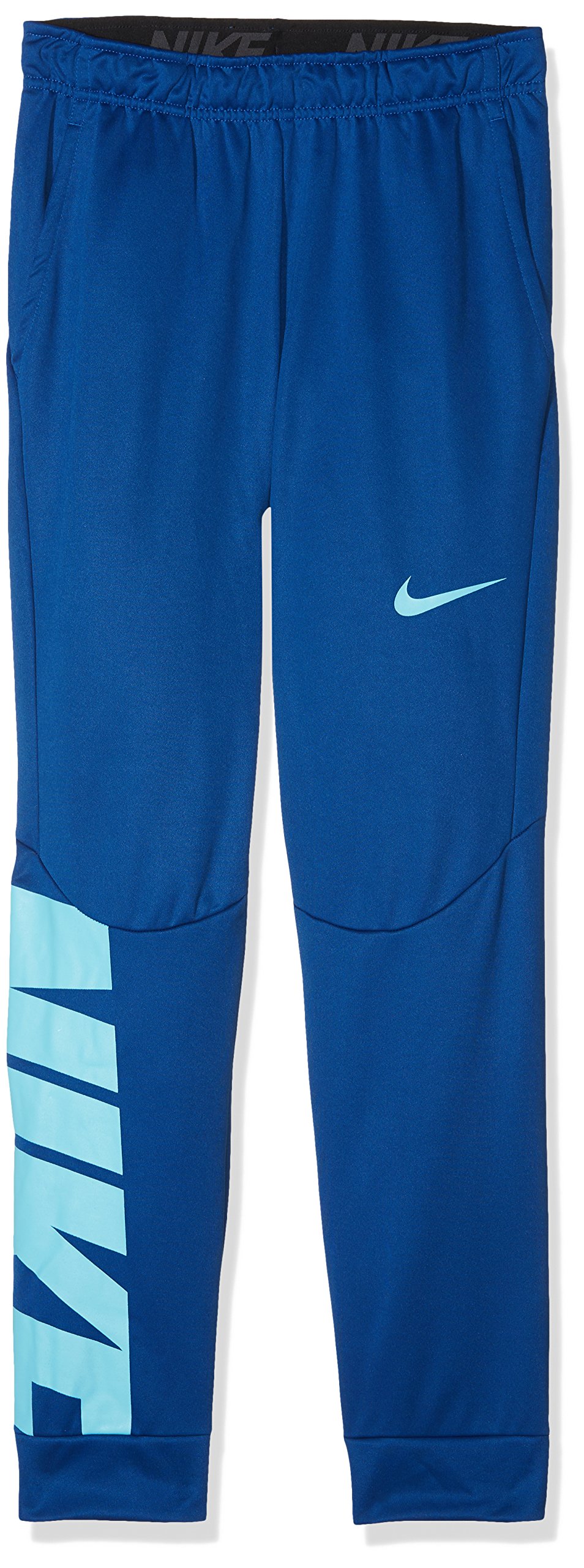 Nike Kids Boys' Therma Printed Training Pants - Gym Blue XL (18-20 Big Kids) - Comfortable & Breathable for Sports, Gym & Active Play
