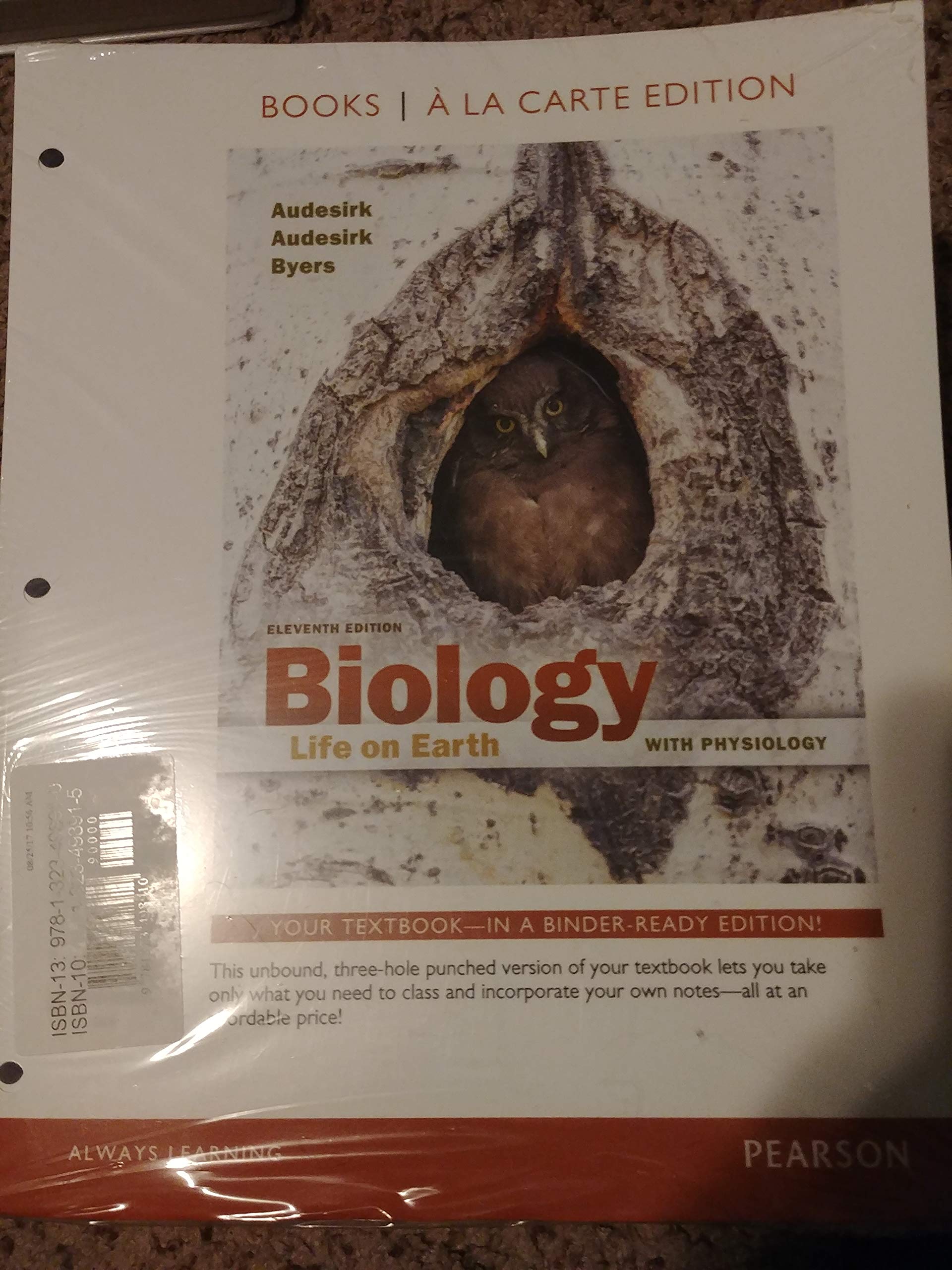 Biology: Life on Earth with Physiology, 11th Edition Loose Leaf Textbook - Perfect for College Students & Science Enthusiasts | Study Guide for AP Biology & Life Science Courses