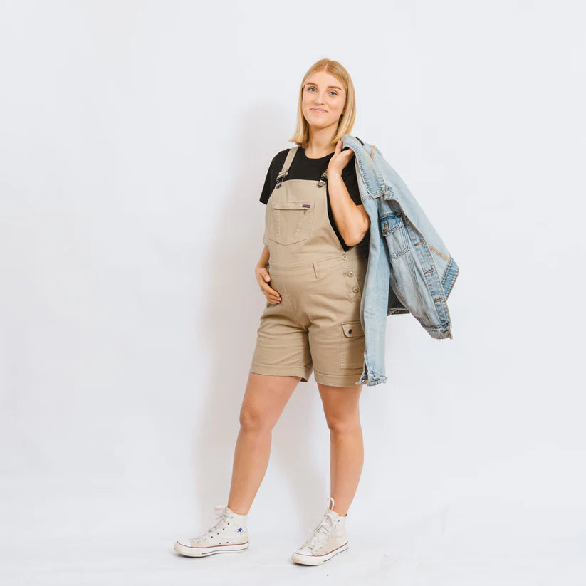 Women's Denim Shortalls - Comfortable Stretch Workwear Jumpsuit for Women | Perfect for Casual Work, Gardening & Outdoor Activities