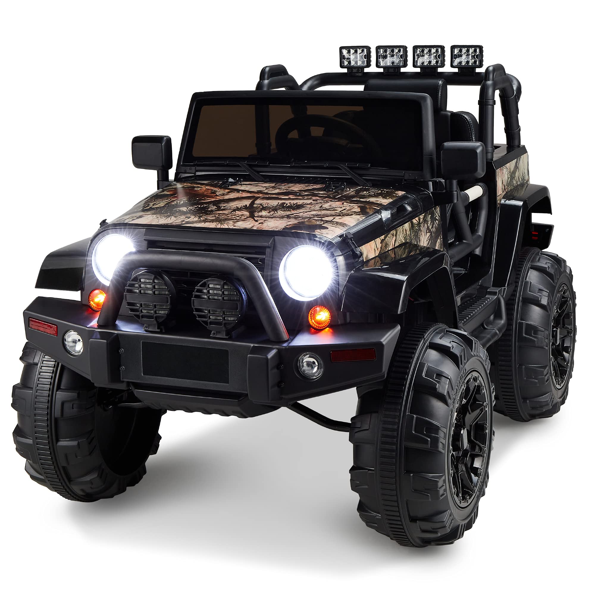 Best Choice Products 12V Kids Ride On Truck - Battery Powered Toy Car with Spring Suspension, Parent Remote Control, 3 Speed Settings, LED Lights & Bluetooth | Off-Road Adventure Play Vehicle for Boys & Girls Ages 3-8 Years Old