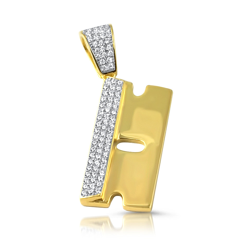 925 Sterling Silver Razor Blade Pendant Necklace - Edgy Gothic Jewelry for Men & Women - Perfect for Punk Rock Fashion, Gift Giving and Alternative Style