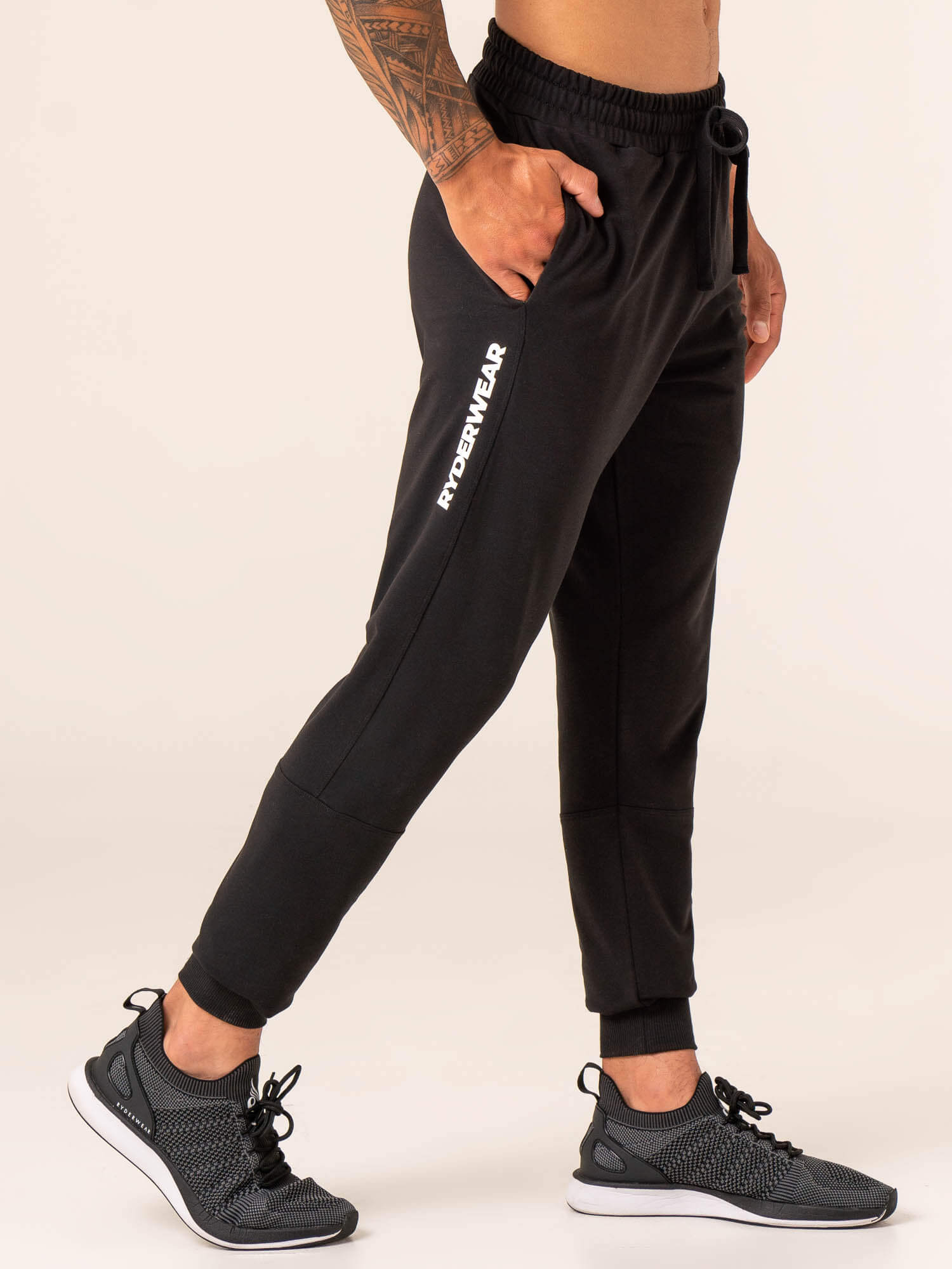 Emerge Track Pant - Faded Black Joggers for Men | Comfortable & Stylish Workout Pants | Perfect for Gym, Running & Casual Wear