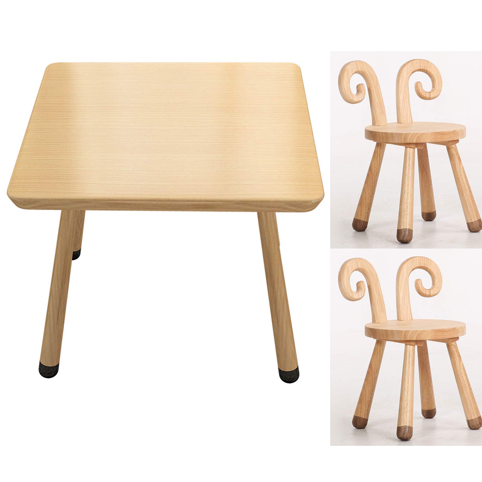 **Kids Wooden Study Desk and Chair Set - Adjustable Learning Table with Storage for Reading, Writing & Painting - Perfect for Toddlers & Children's Home Classroom Activities**