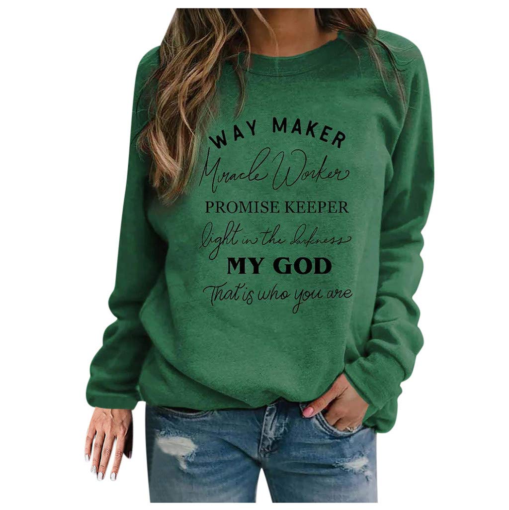 Women's Plus Size Letter Print Oversized Sweatshirt - Long Sleeve Round Neck Casual Loose Top for Everyday Comfort & Stylish Layering