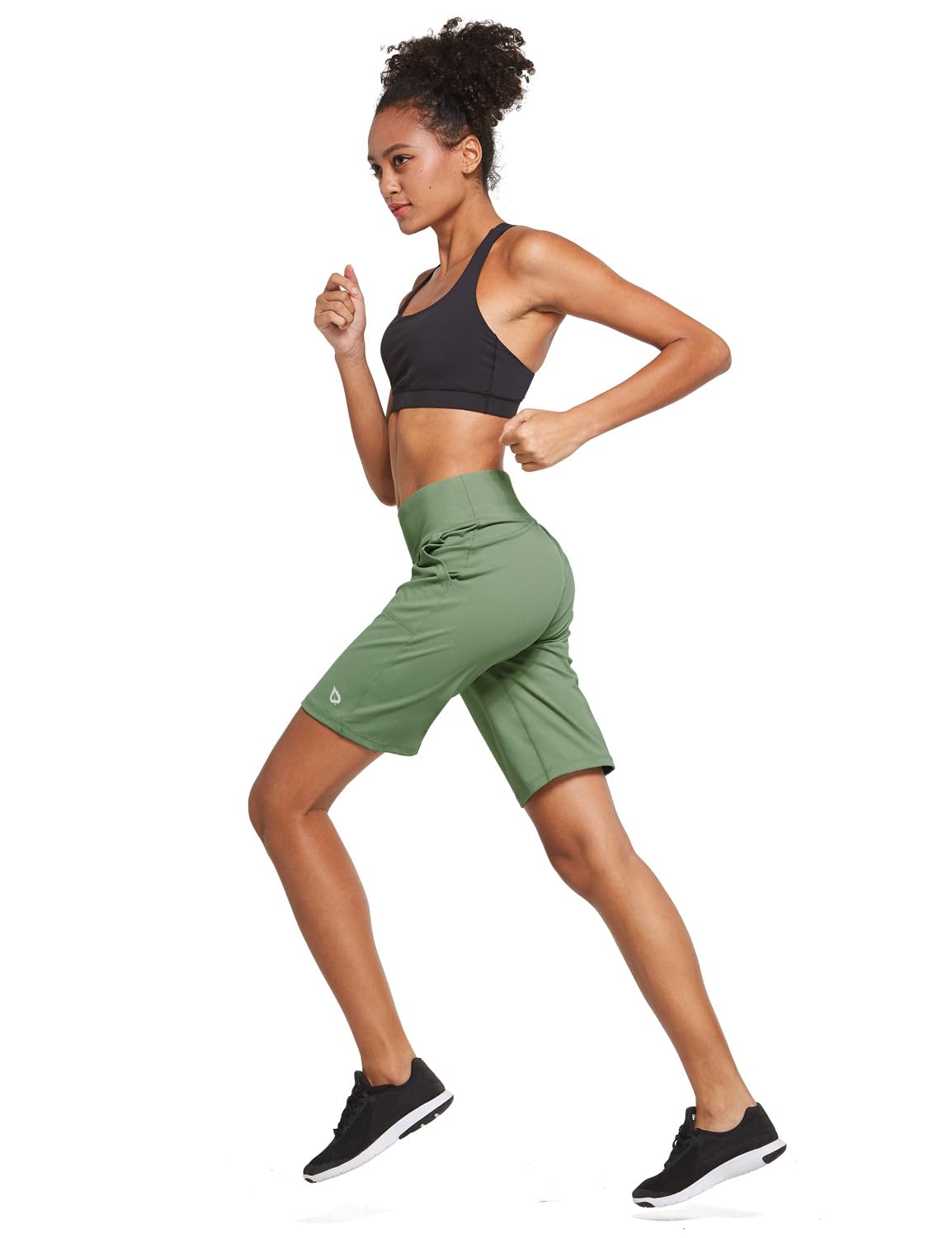 BALEAF Women's High Waisted Bermuda Long Shorts 10
