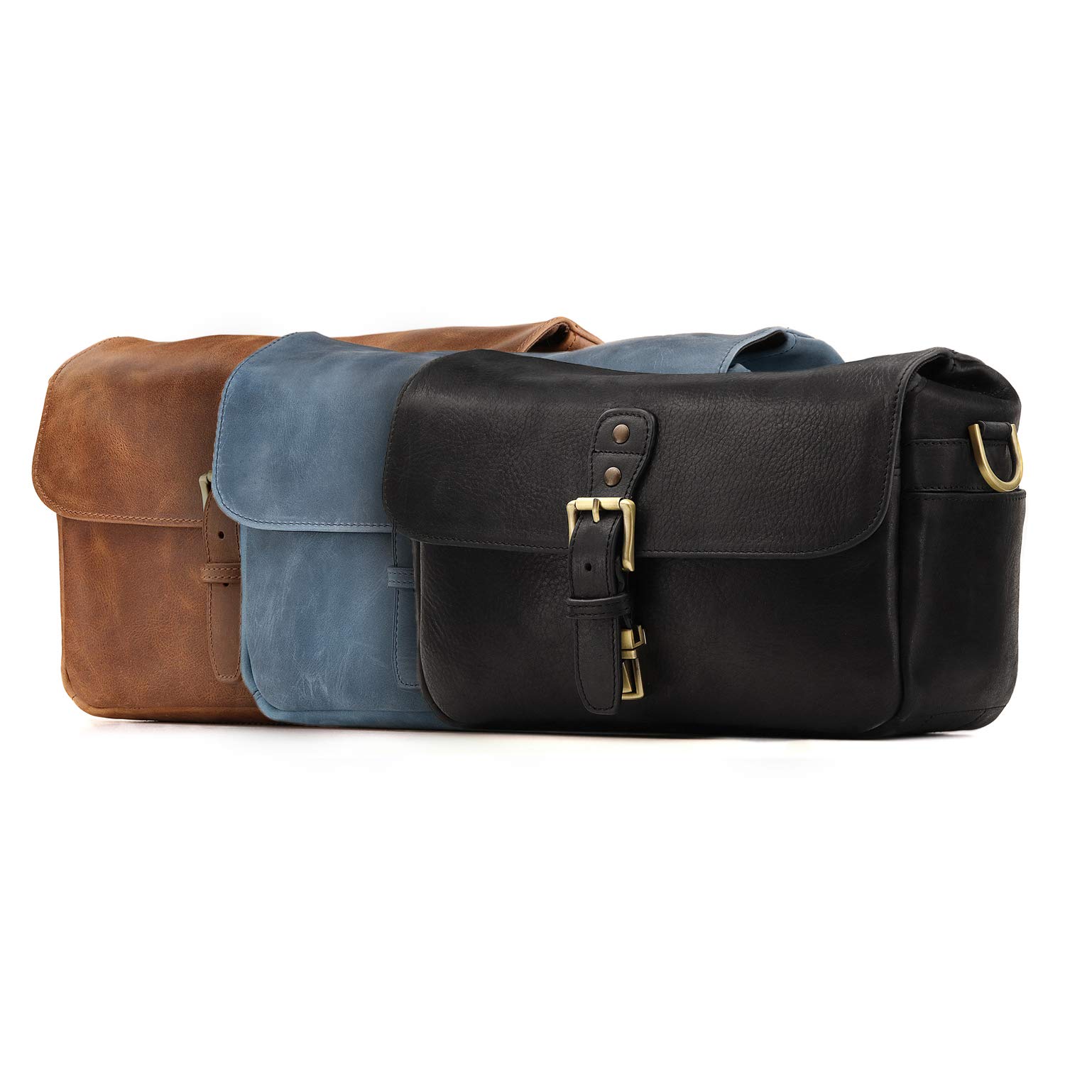 MegaGear Genuine Leather Camera Messenger Bag for Men & Women - Waterproof DSLR Shoulder Bag for Travel, Photography & Daily Use
